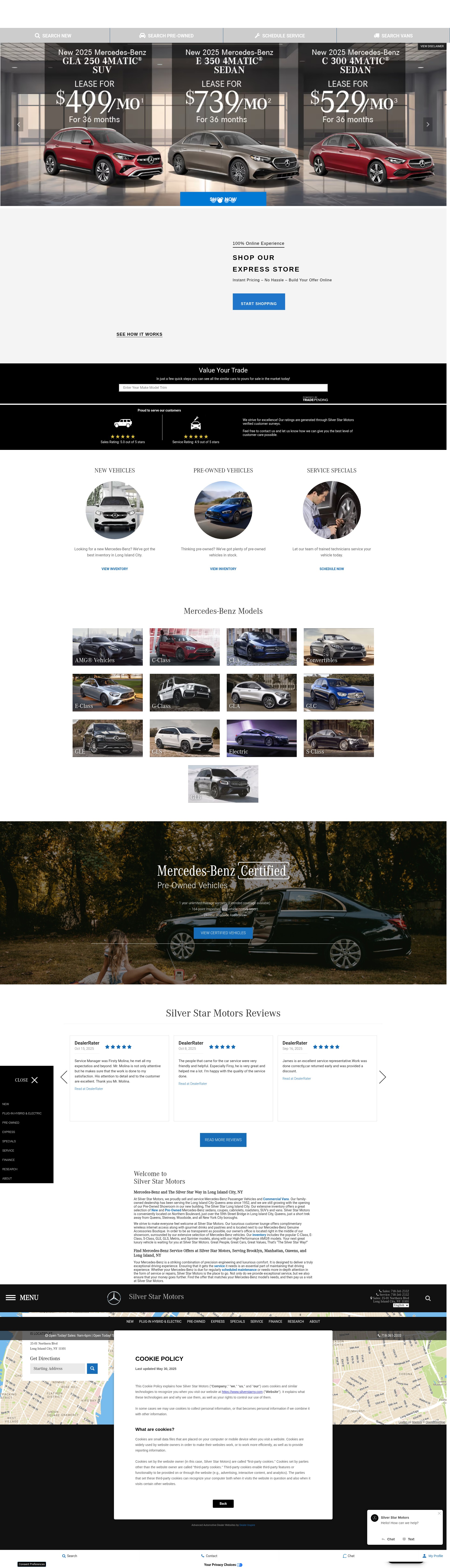 Screenshot of www.silverstarny.com
