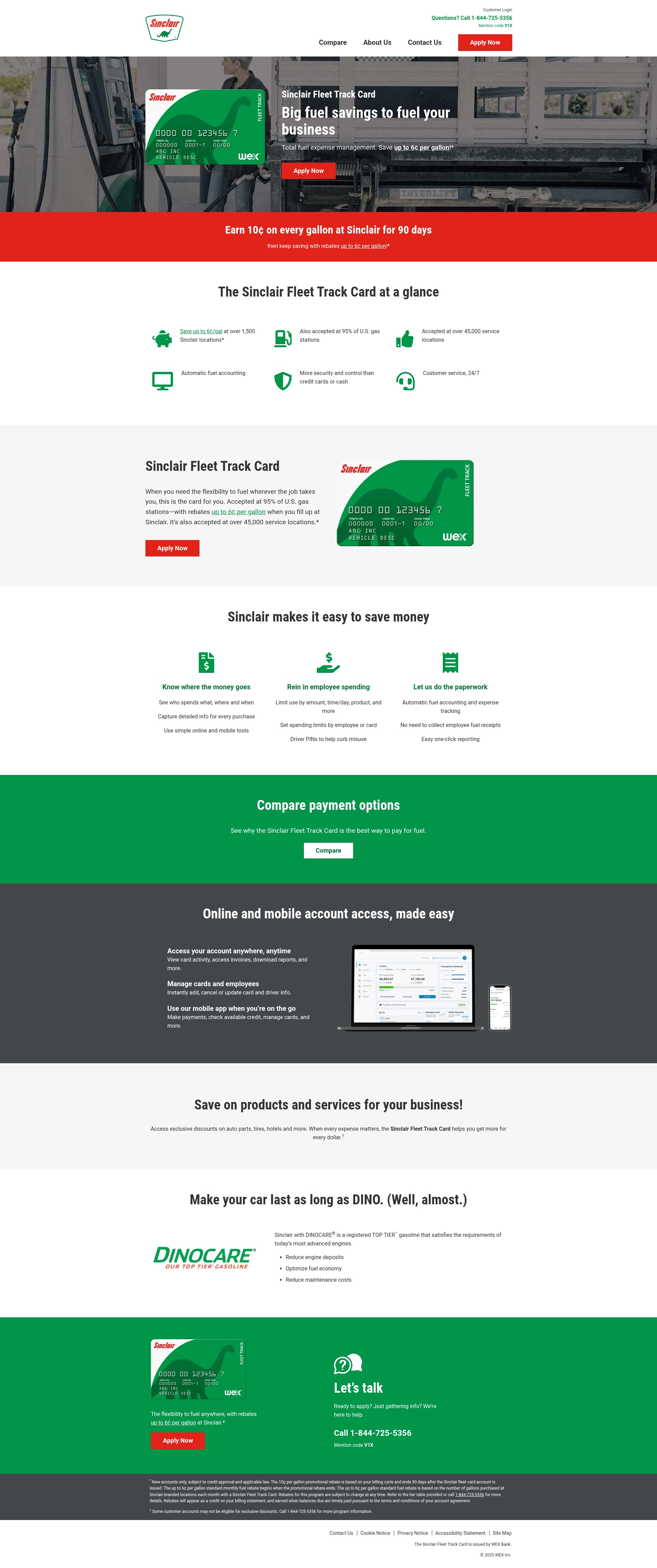 Screenshot of www.sinclairfleettrack.com
