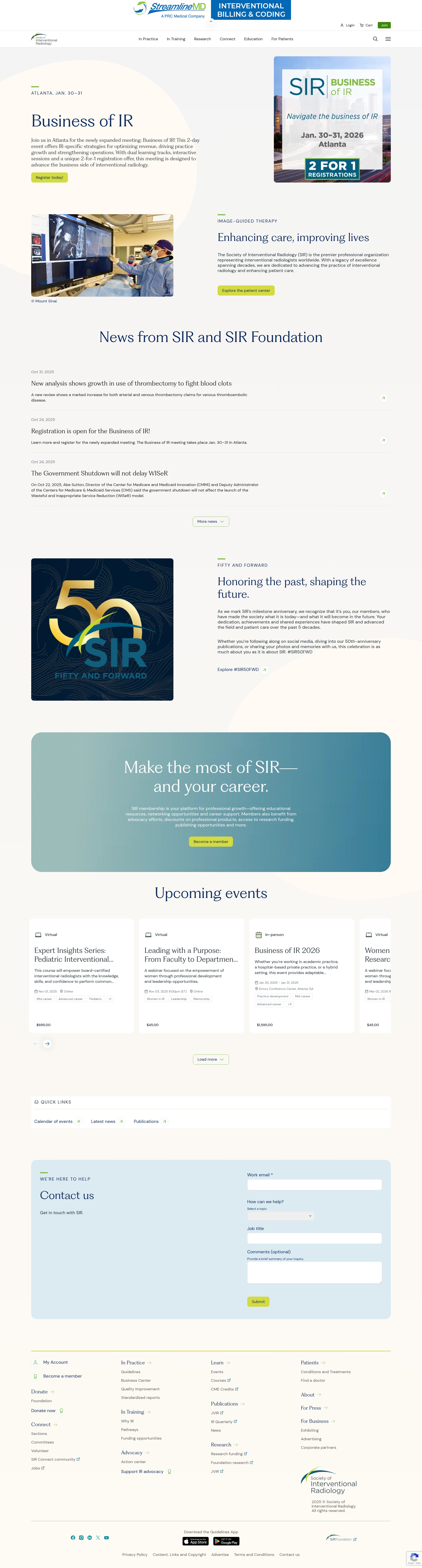 Screenshot of www.sirweb.org
