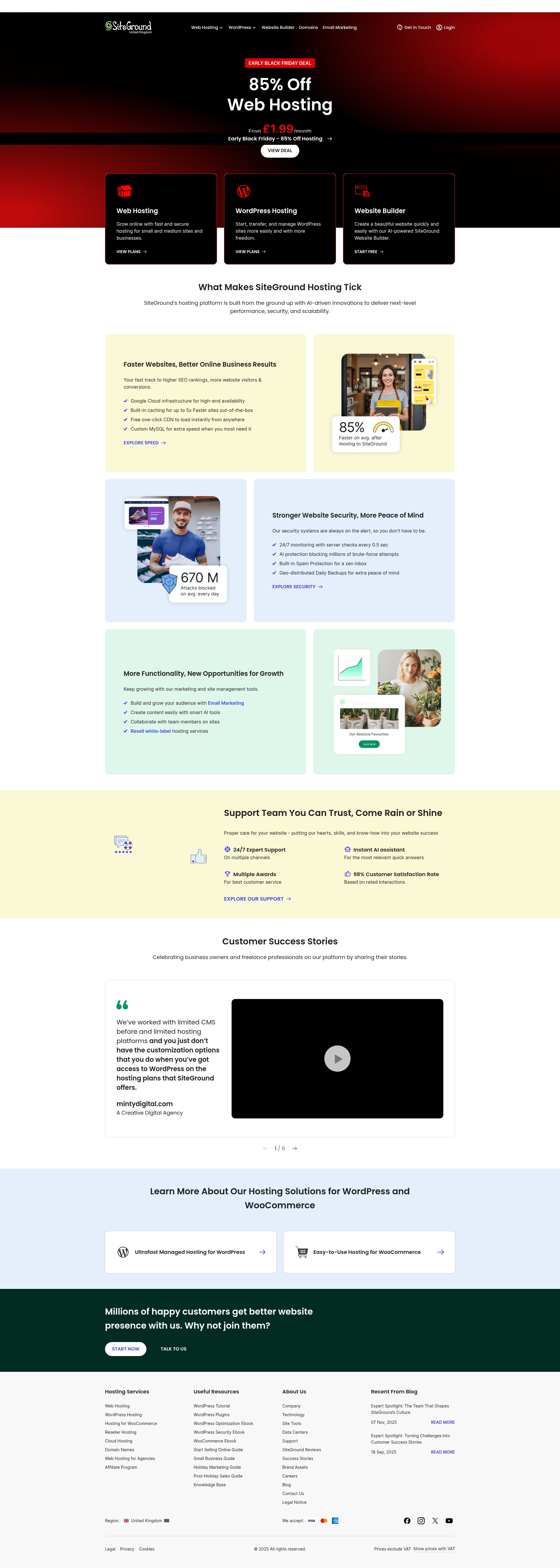 Screenshot of www.siteground.co.uk