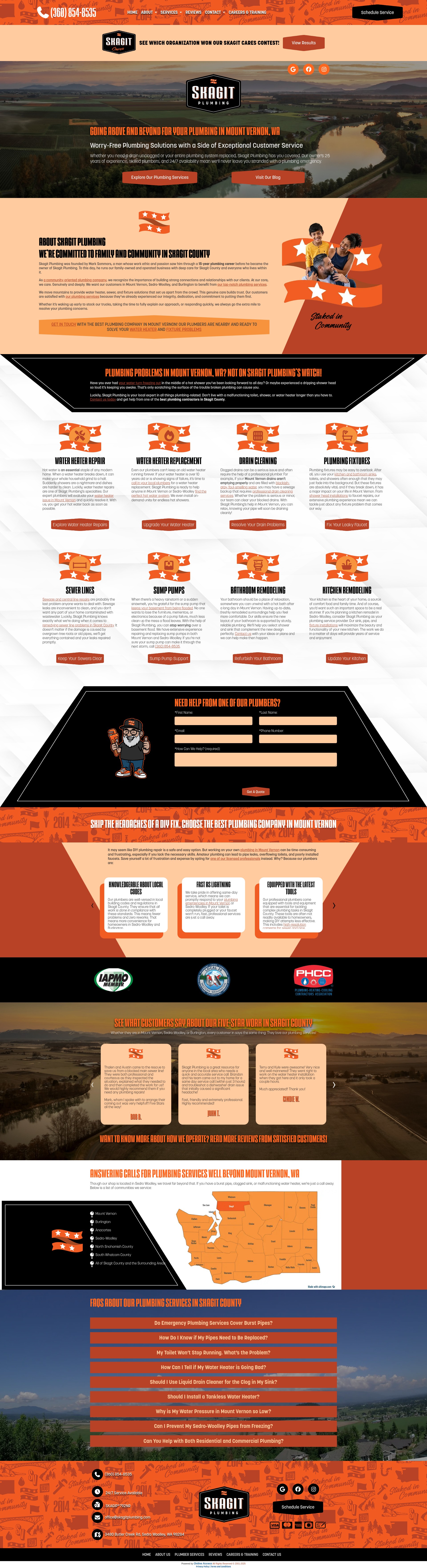 Screenshot of www.skagitplumbing.com