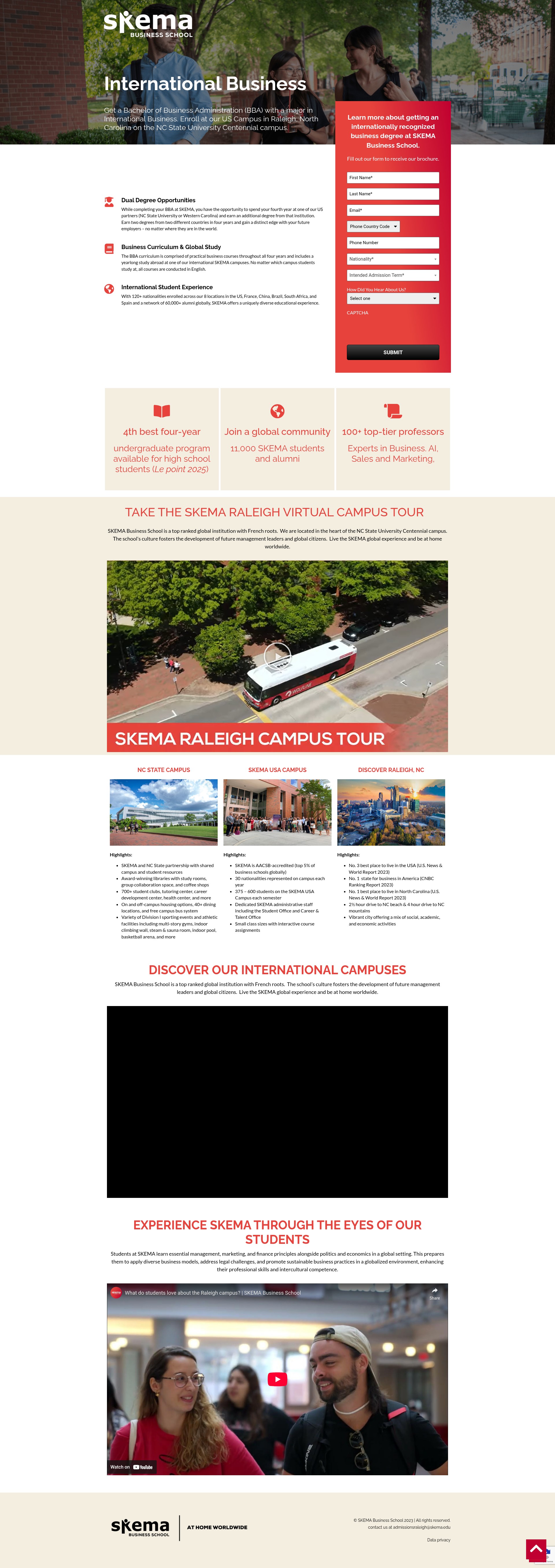 Screenshot of www.skemabusinessschoolus.com