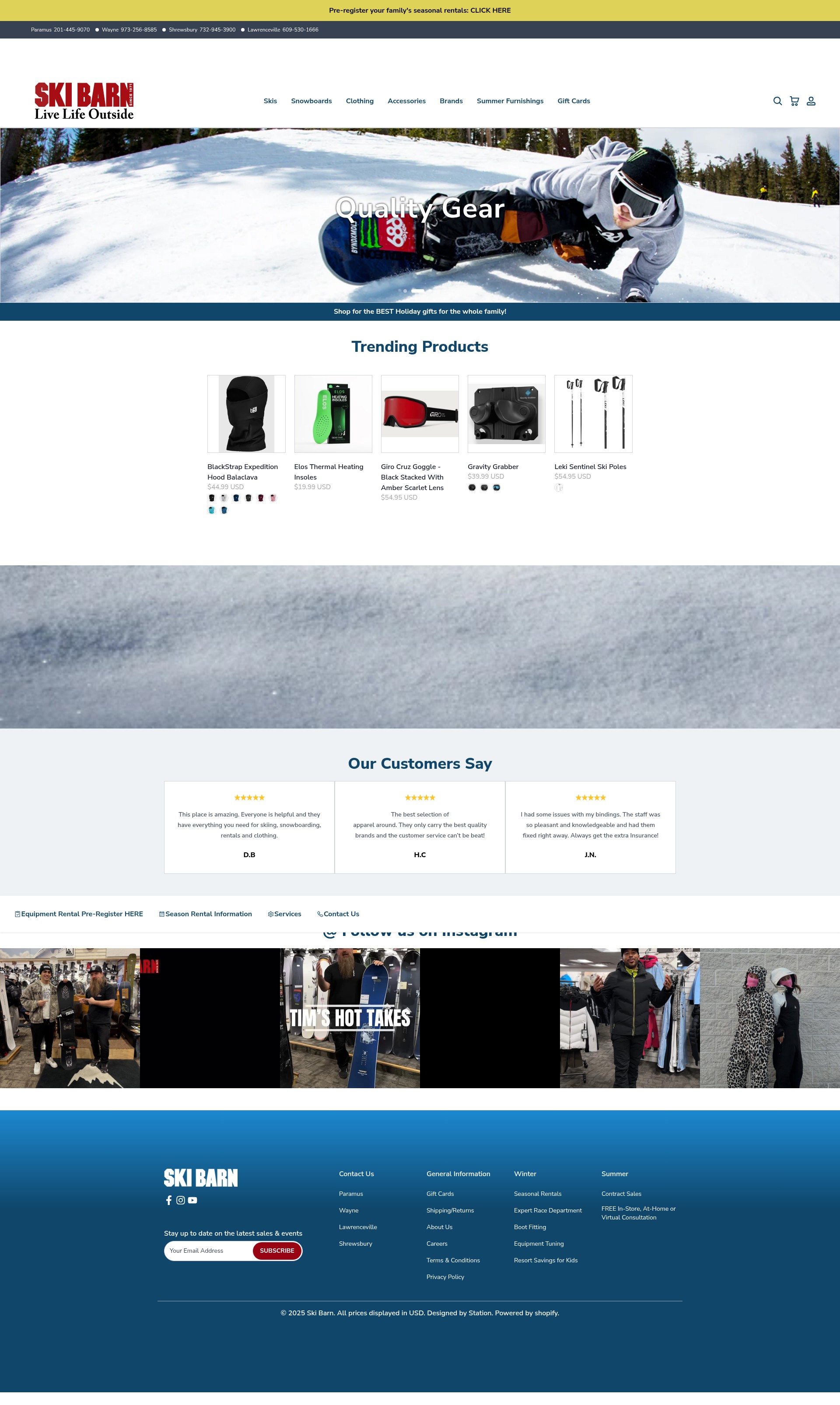 Screenshot of www.skibarn.com