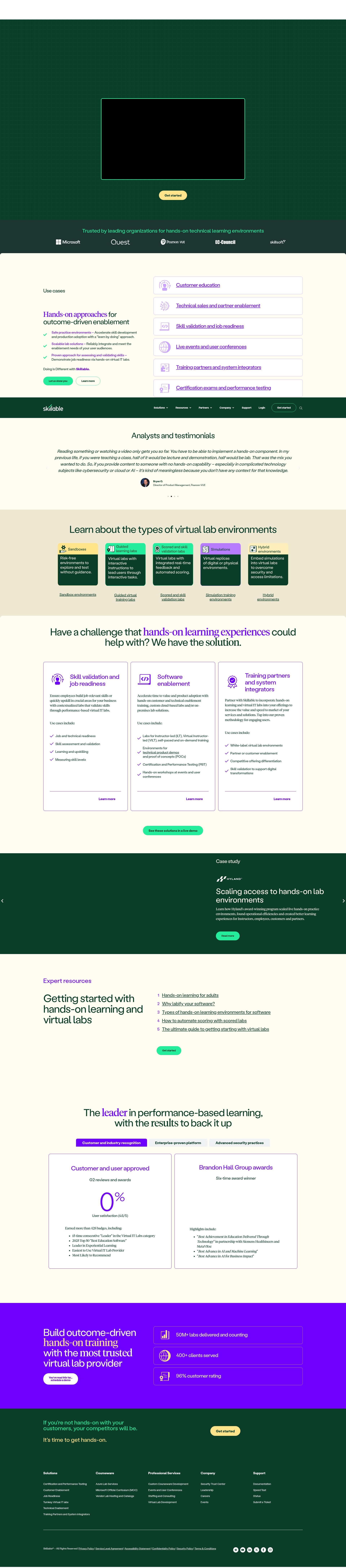 Screenshot of www.skillable.com