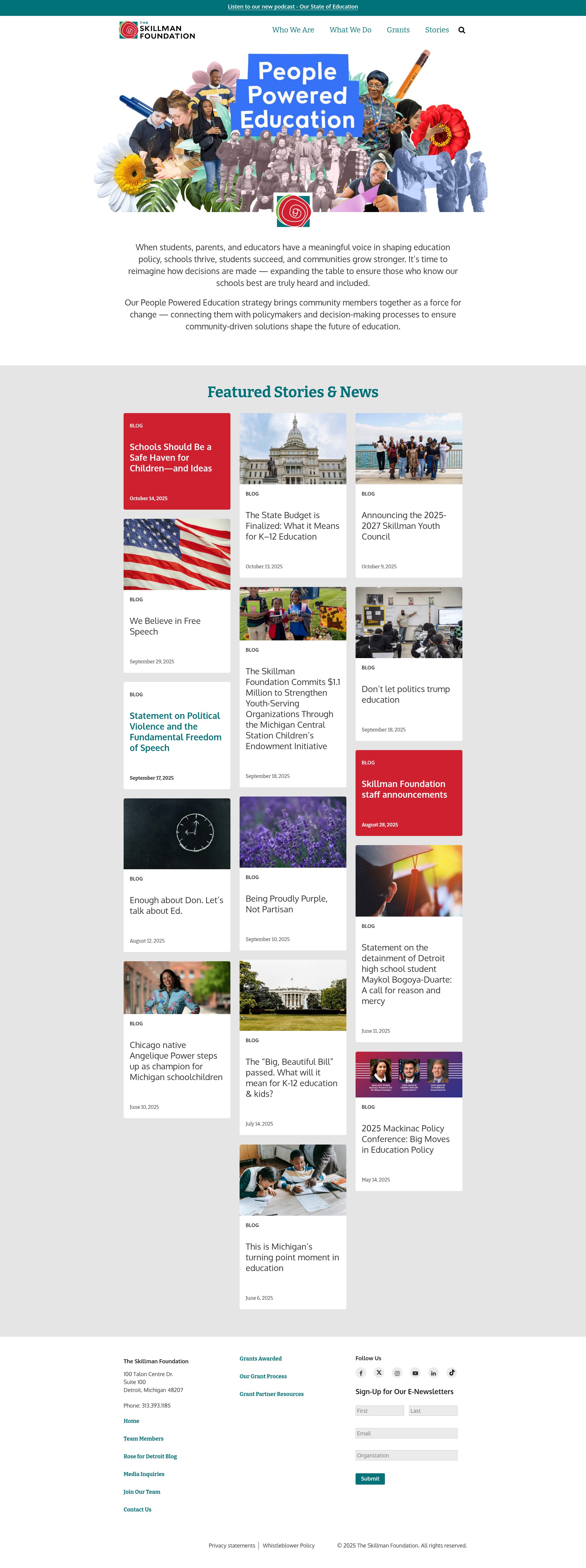 Screenshot of www.skillman.org