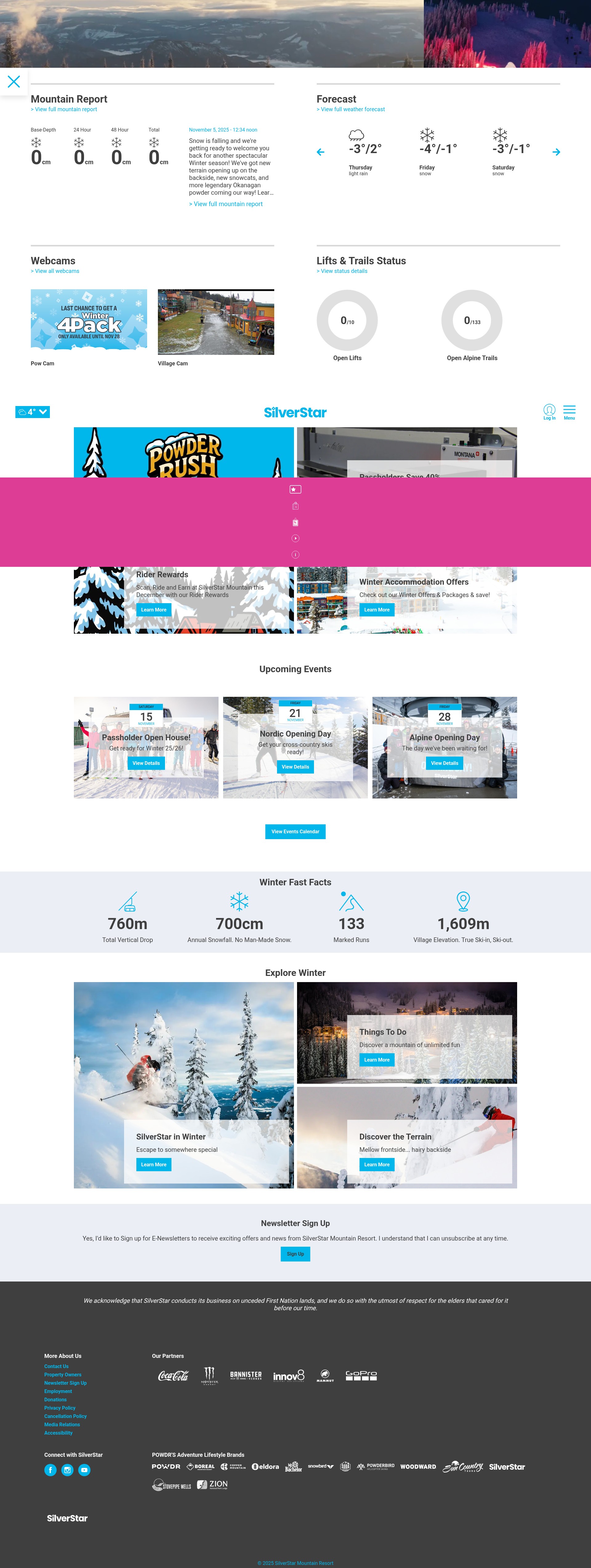 Screenshot of www.skisilverstar.com