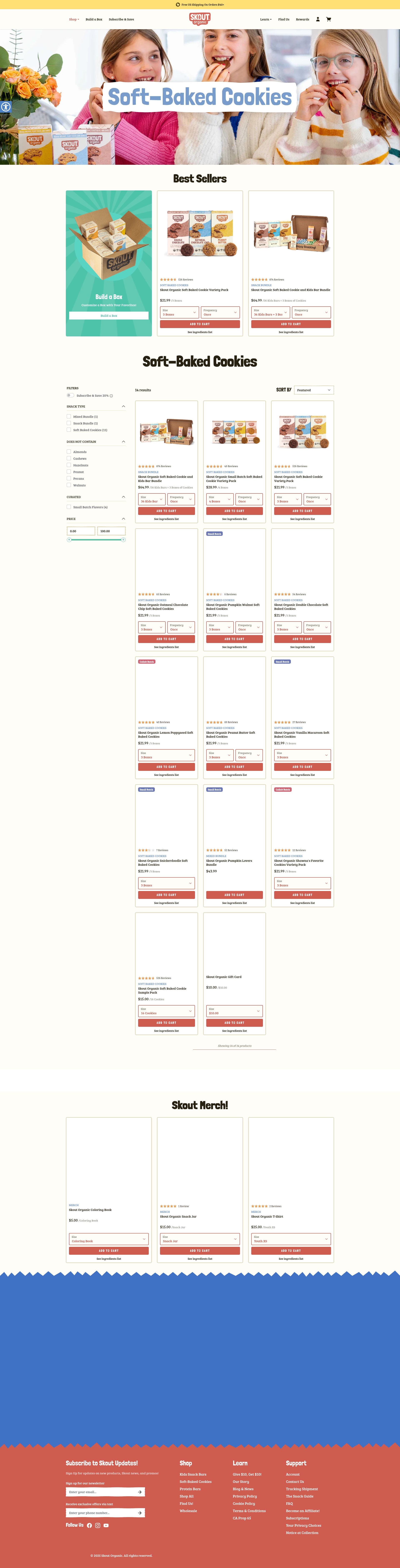 Screenshot of www.skoutorganic.com