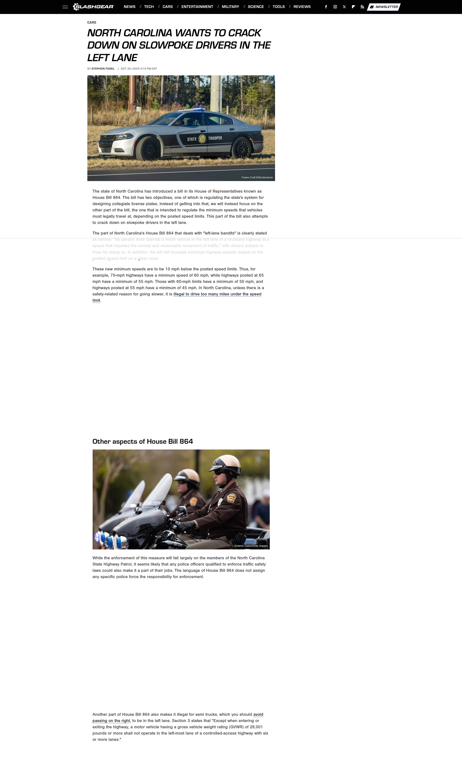 Screenshot of www.slashgear.com