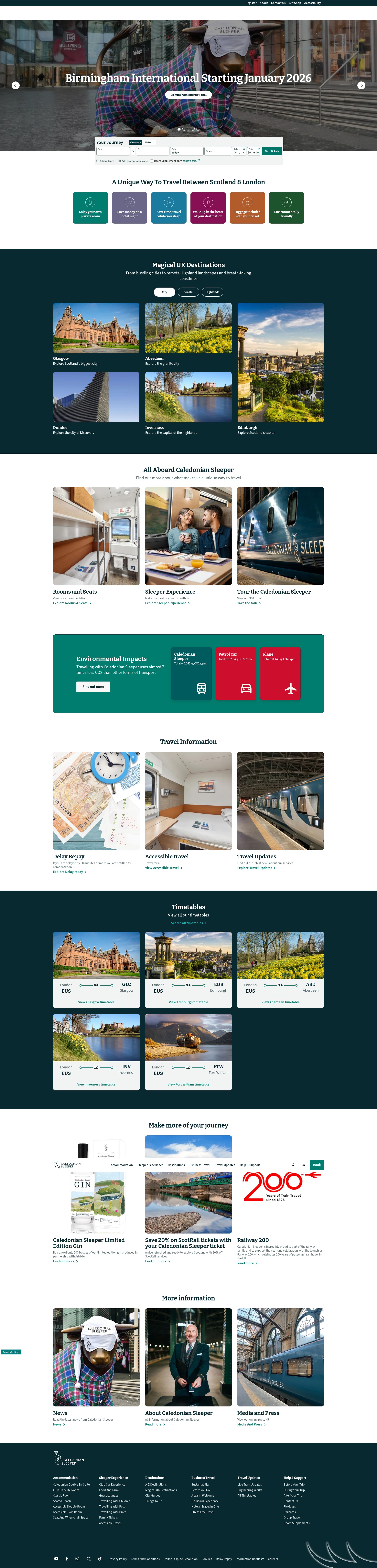 Screenshot of www.sleeper.scot
