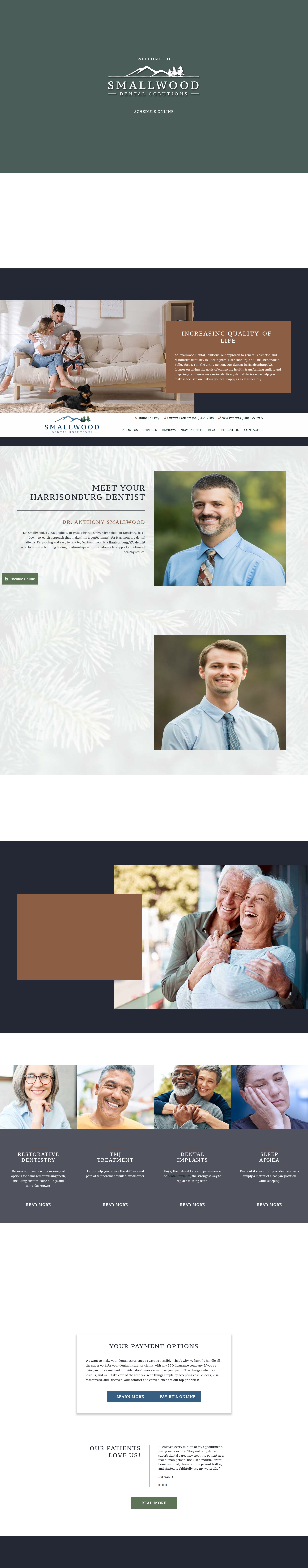 Screenshot of www.smallwooddentalsolutions.com