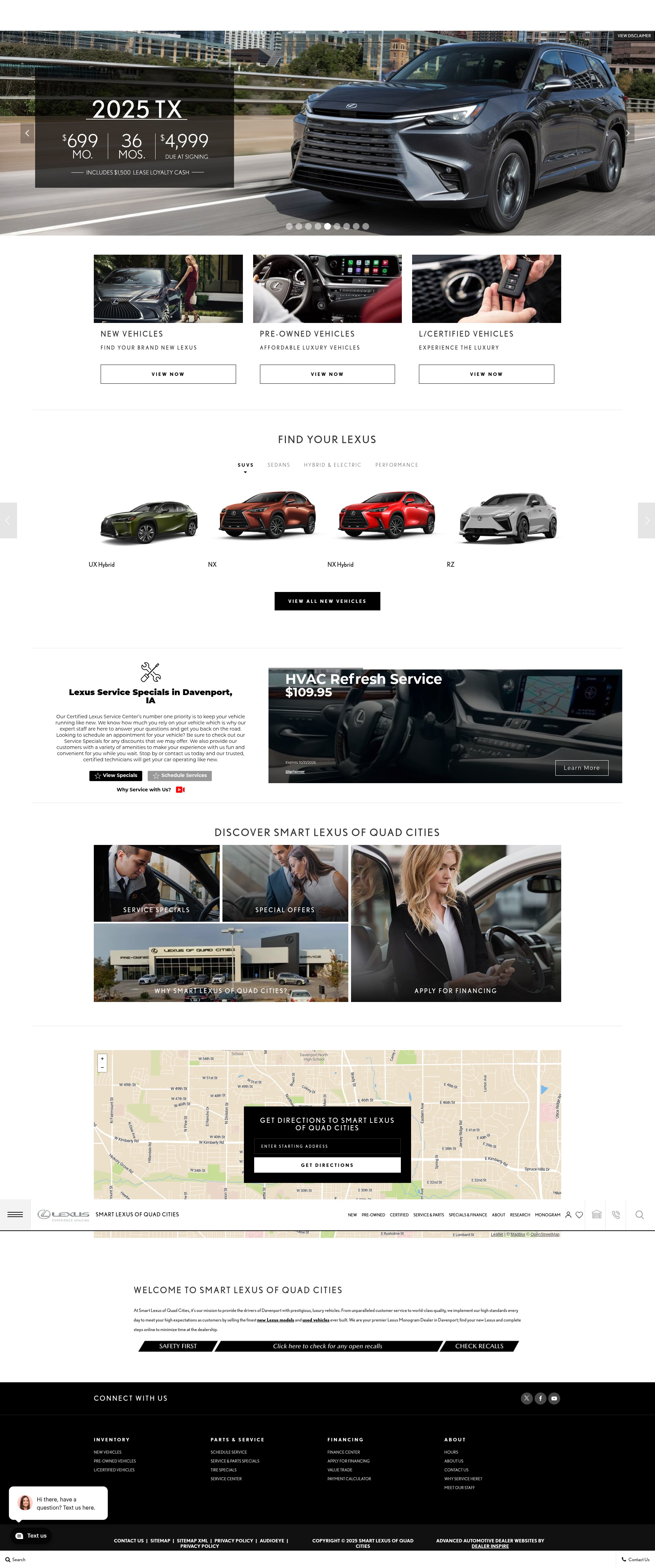 Screenshot of www.smartlexusofquadcities.com