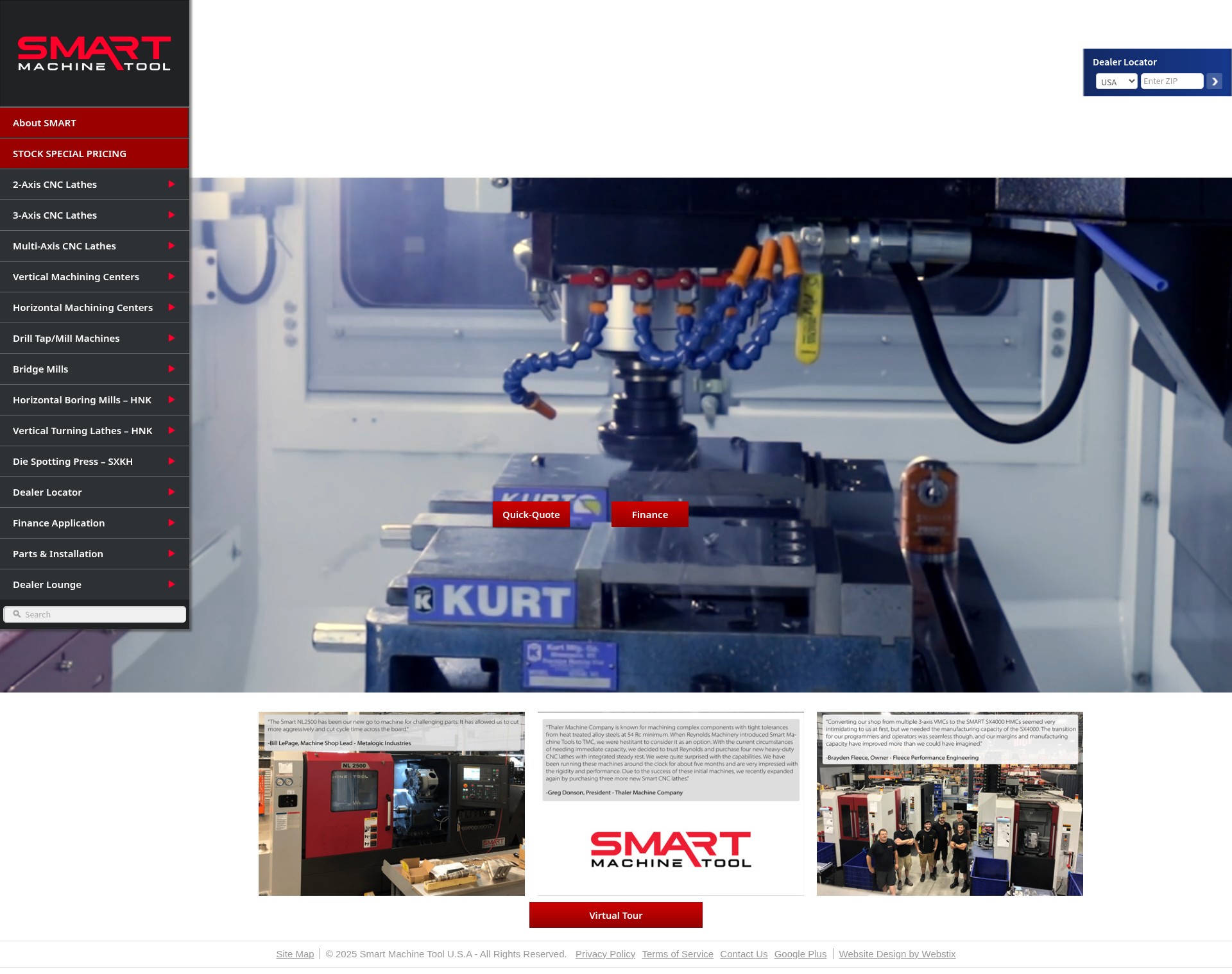 Screenshot of www.smartmachinetool.com