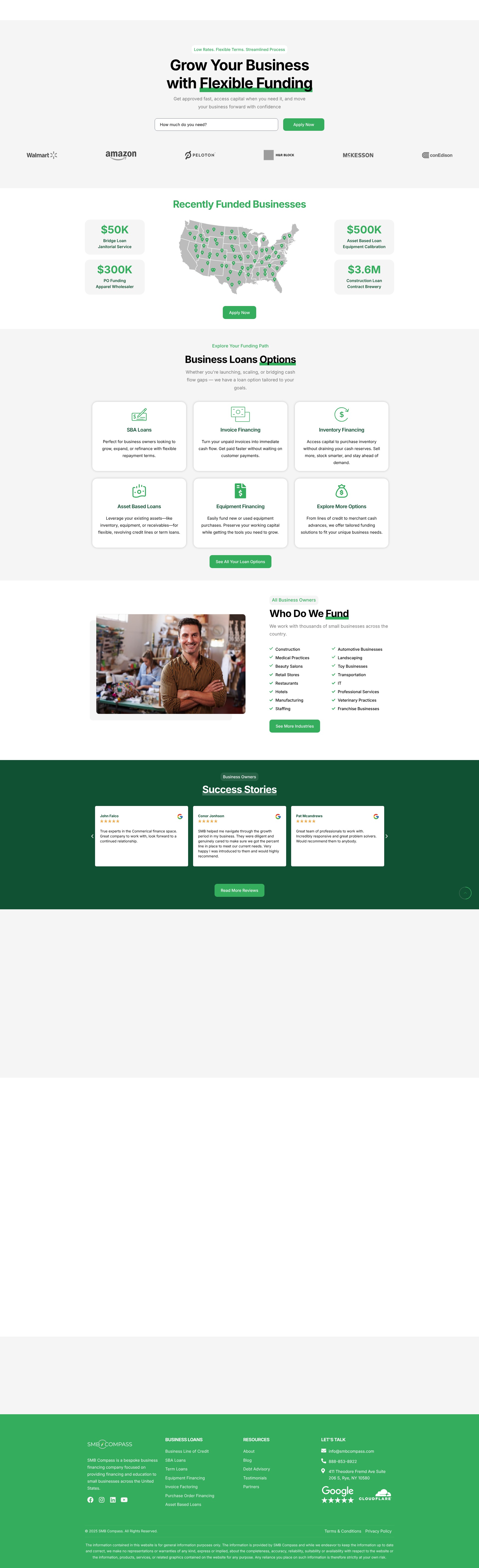 Screenshot of www.smbcompass.com
