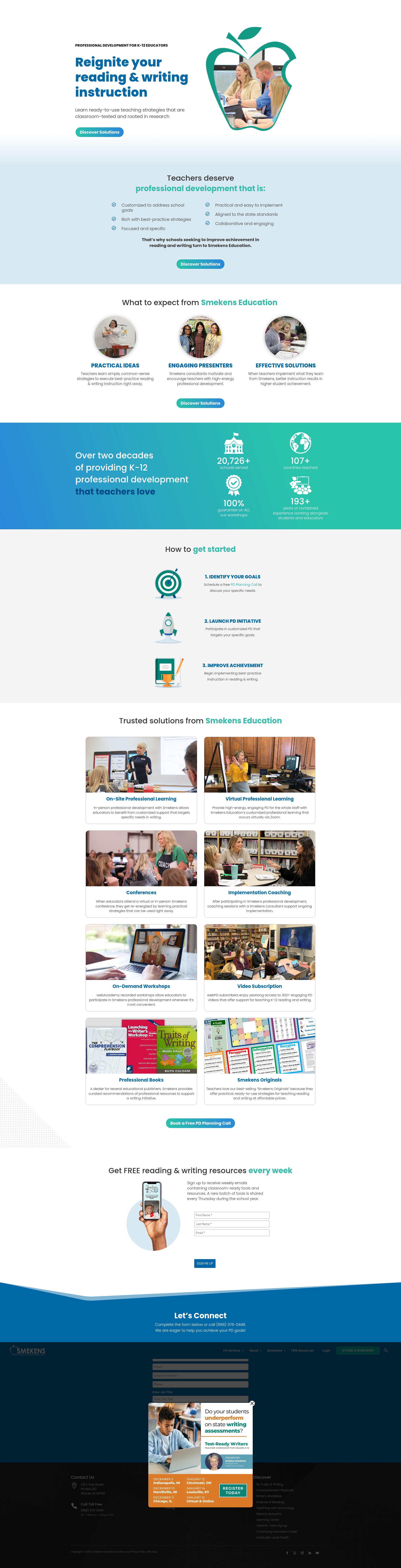 Screenshot of www.smekenseducation.com