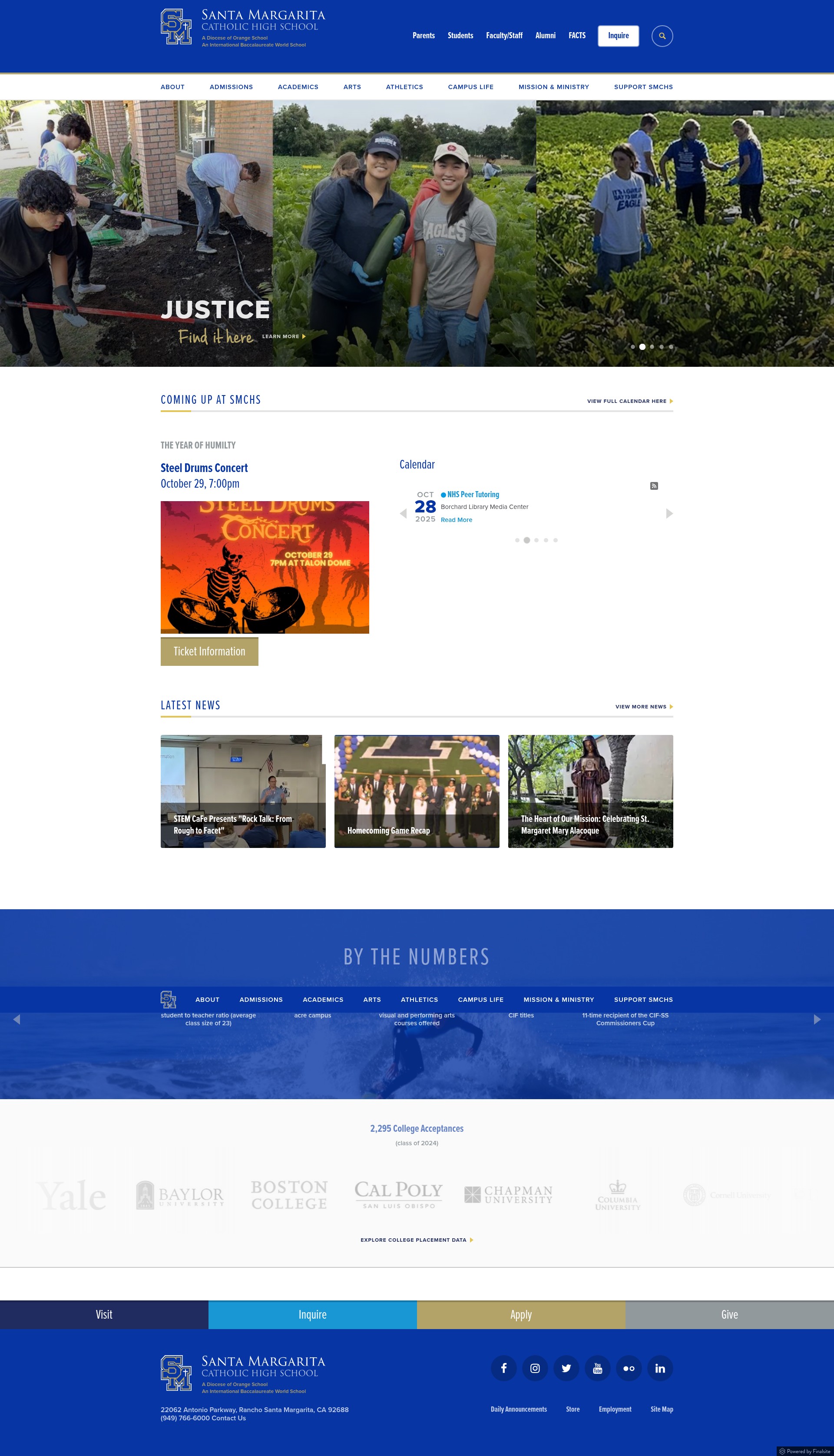 Screenshot of www.smhs.org