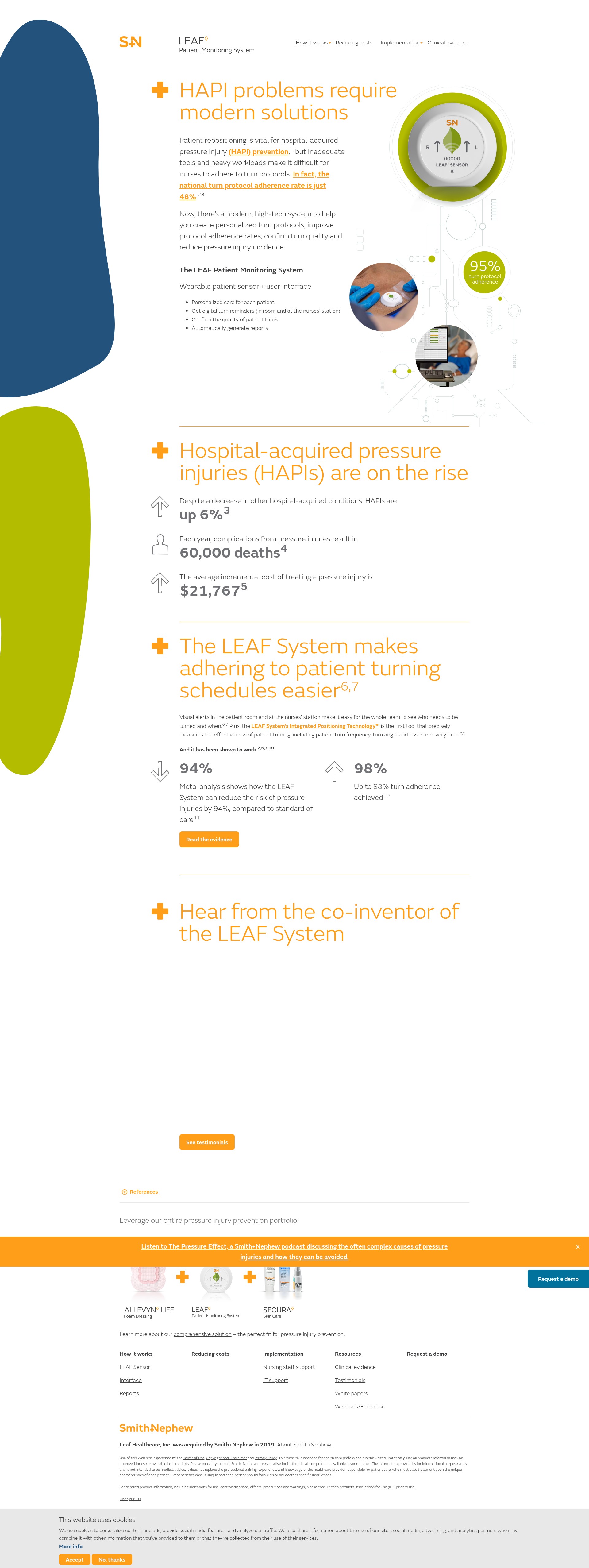 Screenshot of www.sn-leaf.com