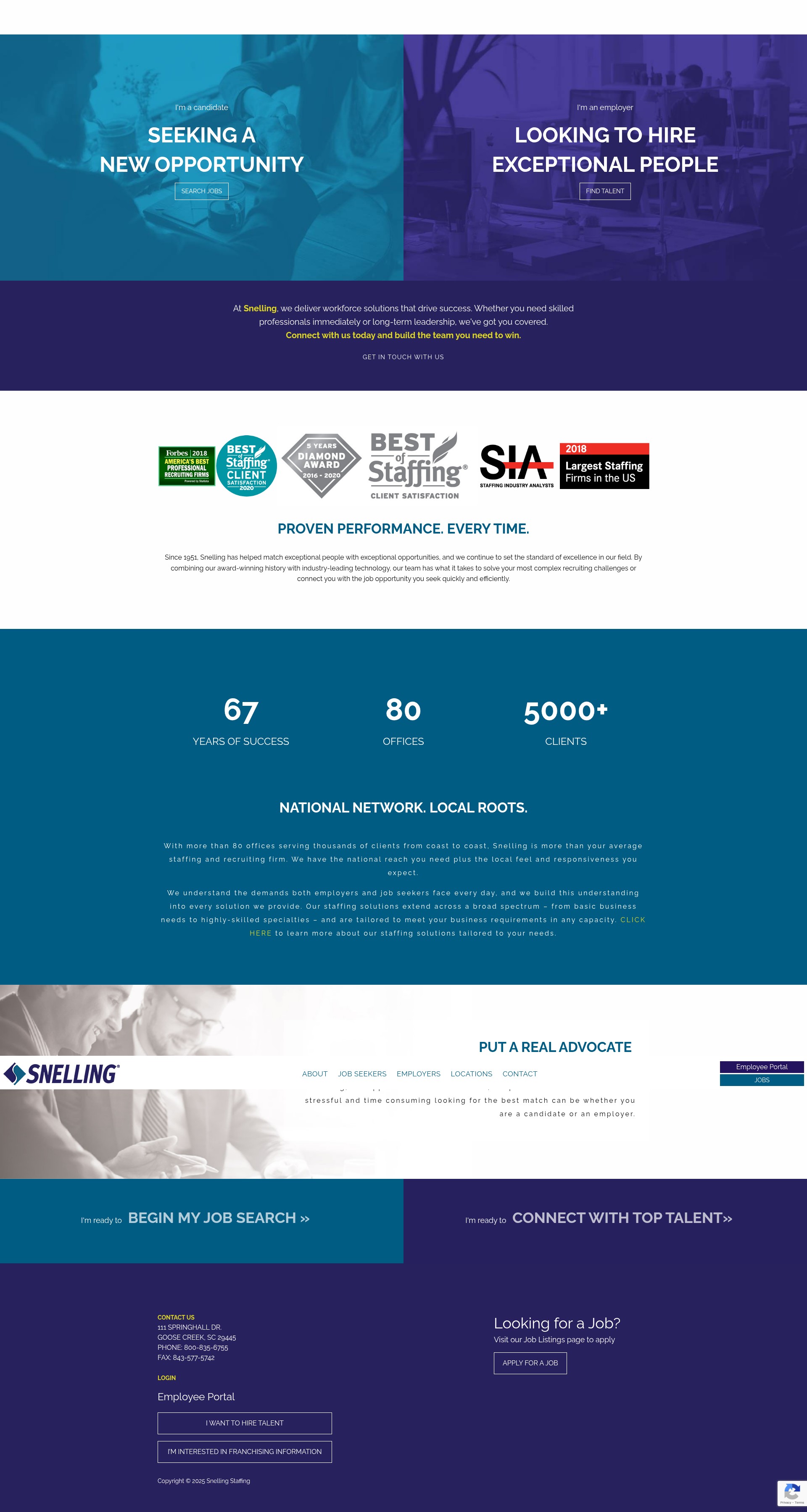 Screenshot of www.snelling.com