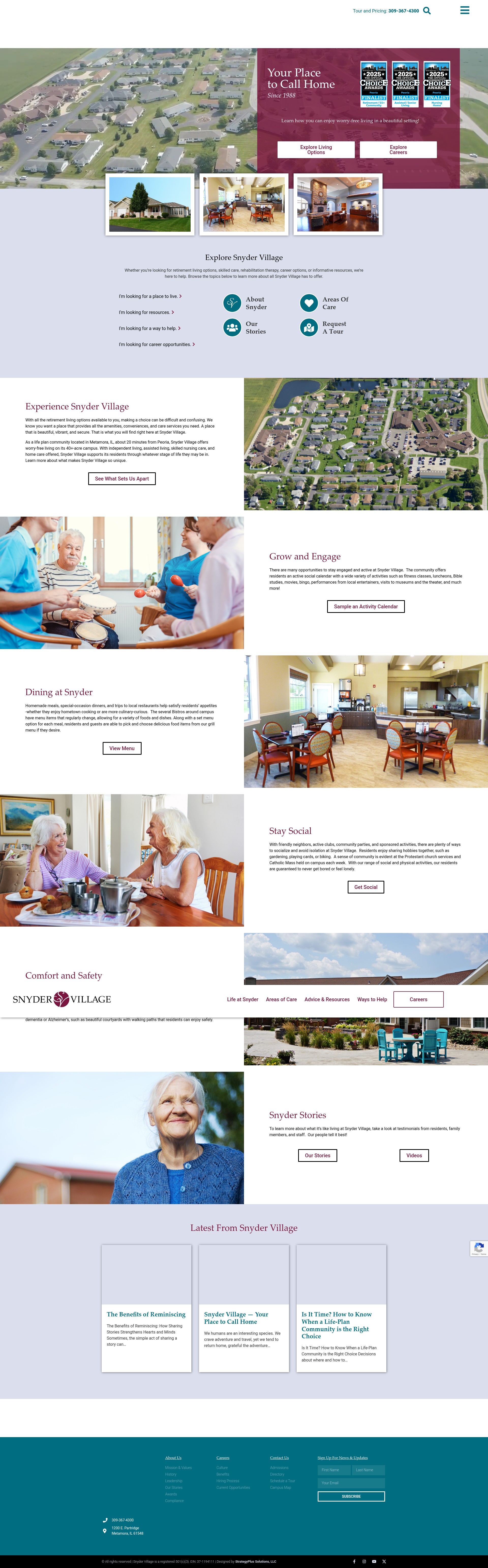 Screenshot of www.snydervillage.com