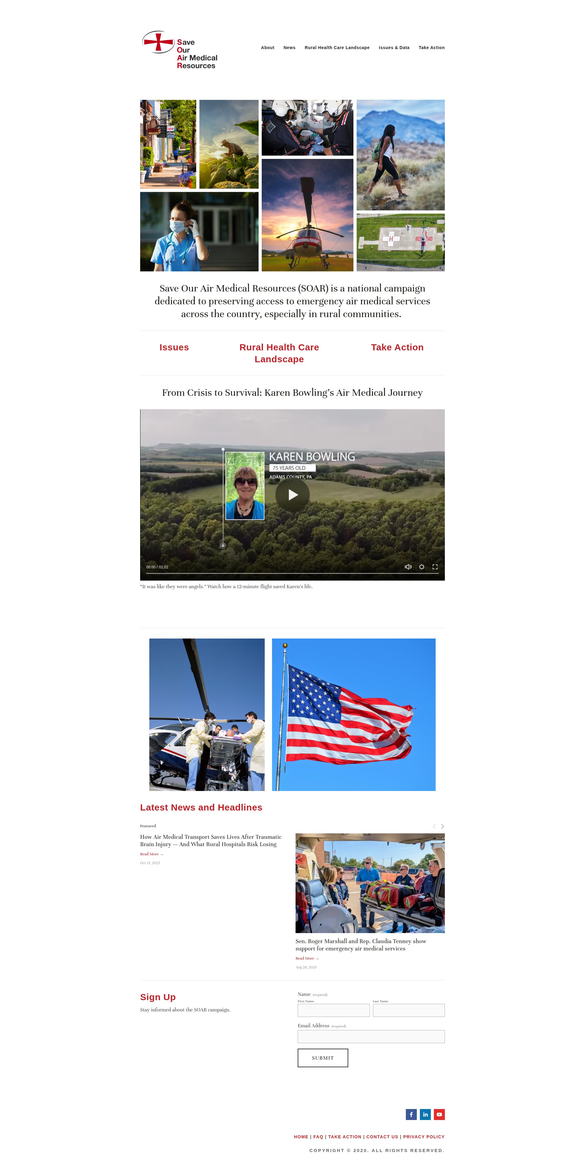 Screenshot of www.soarcampaign.com
