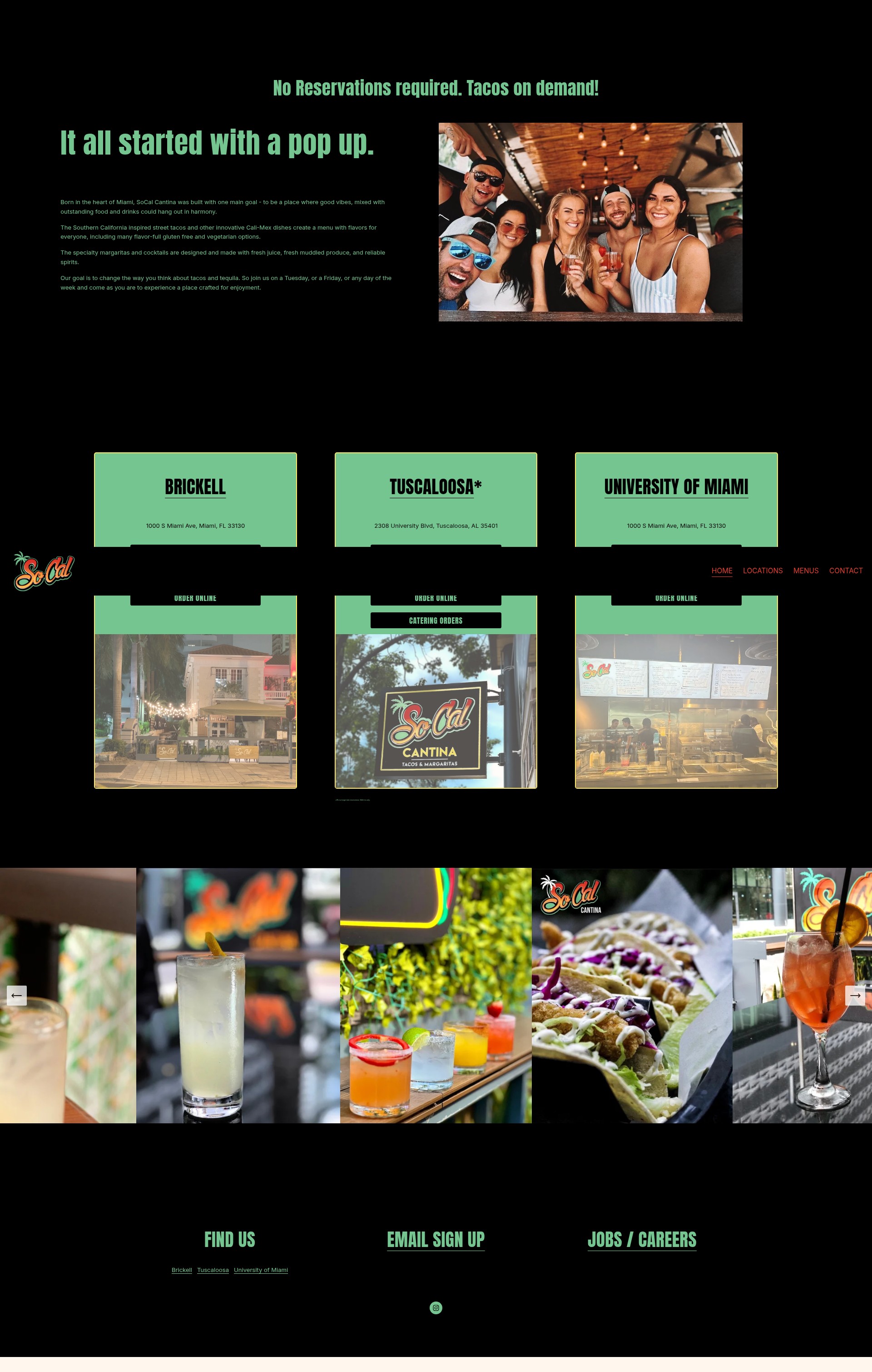 Screenshot of www.socal-taco.com