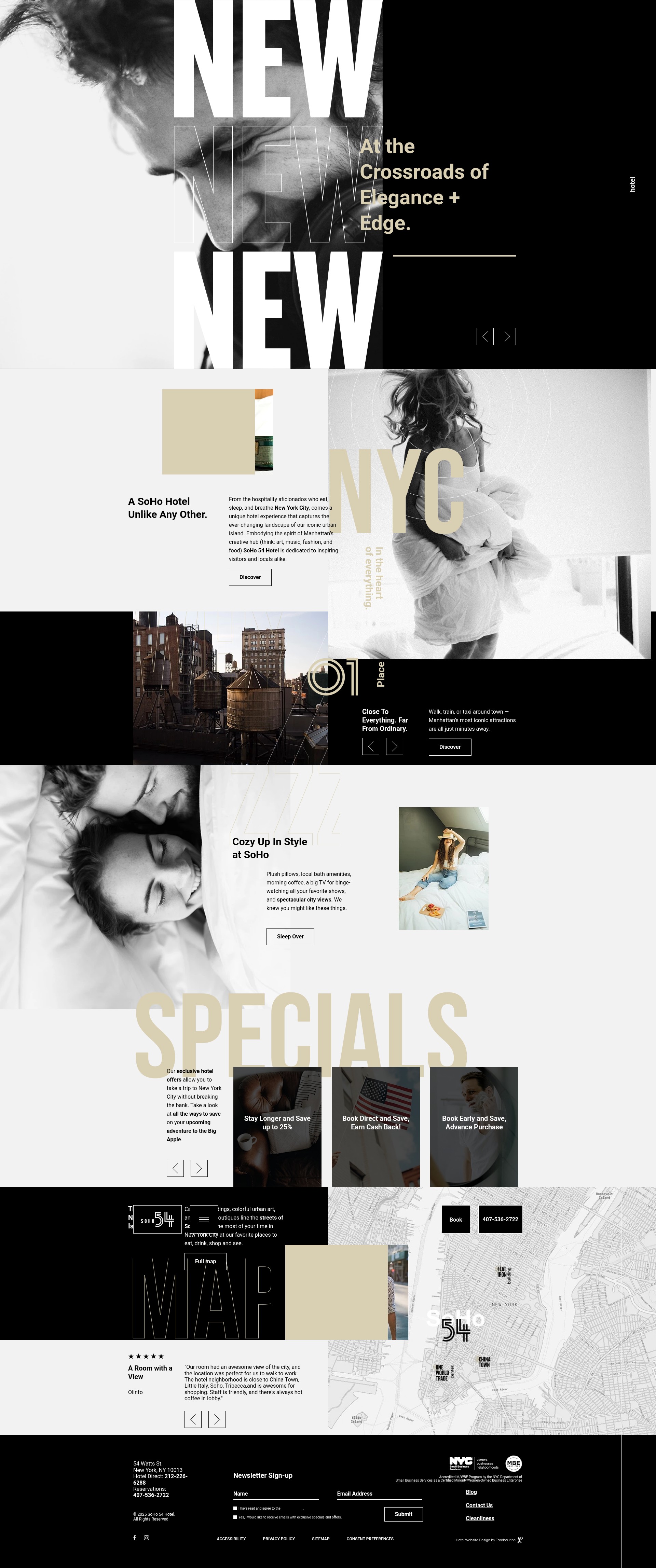 Screenshot of www.soho54hotel.com
