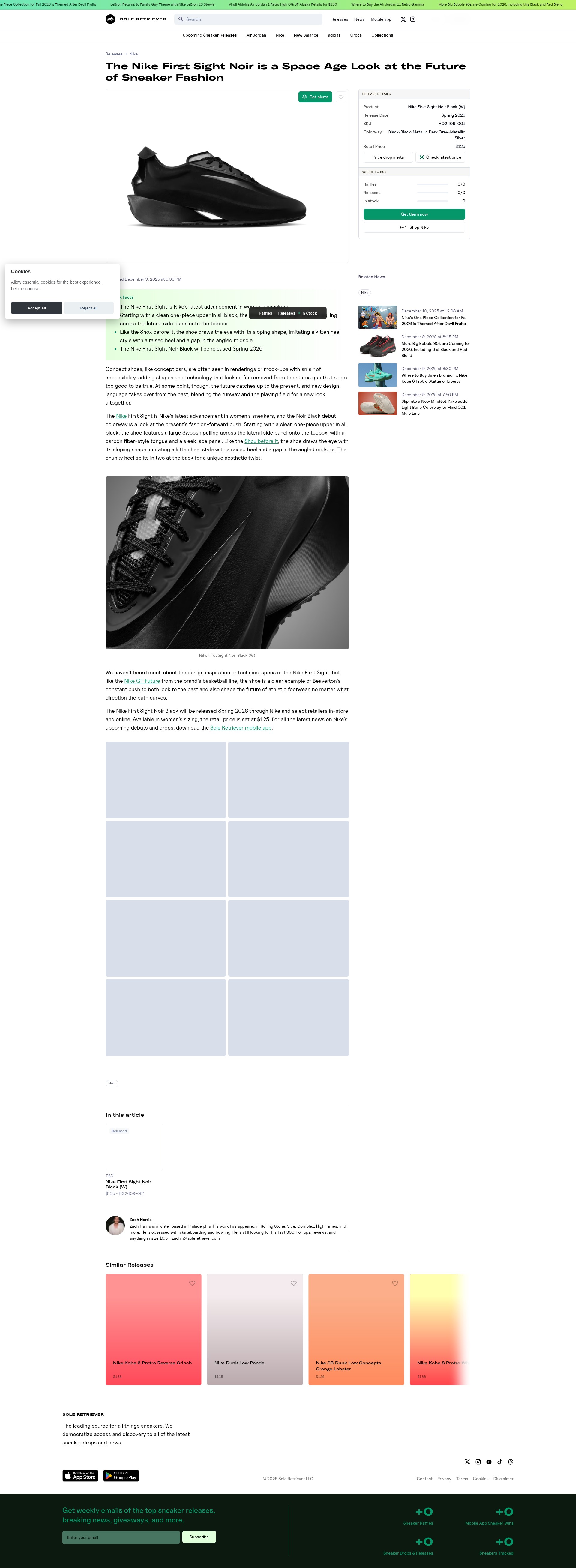 Screenshot of www.soleretriever.com