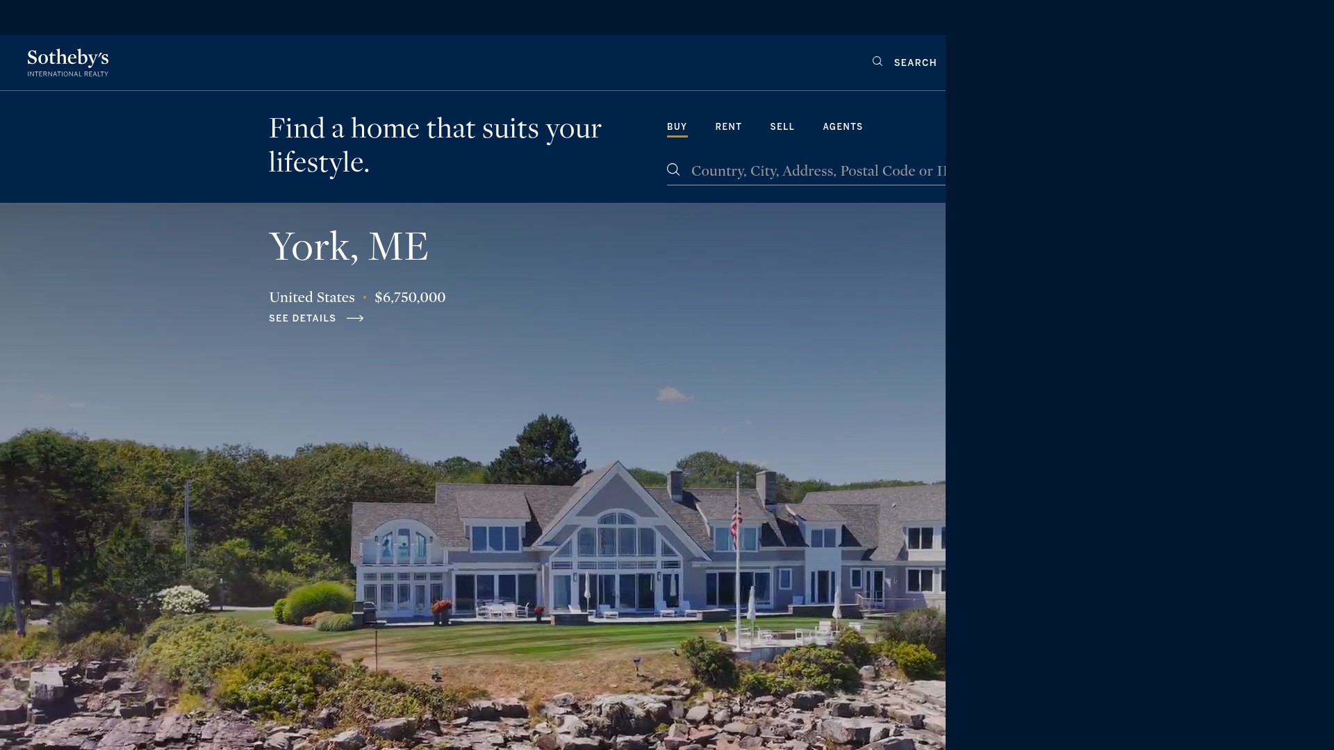 Screenshot of www.sothebysrealty.com