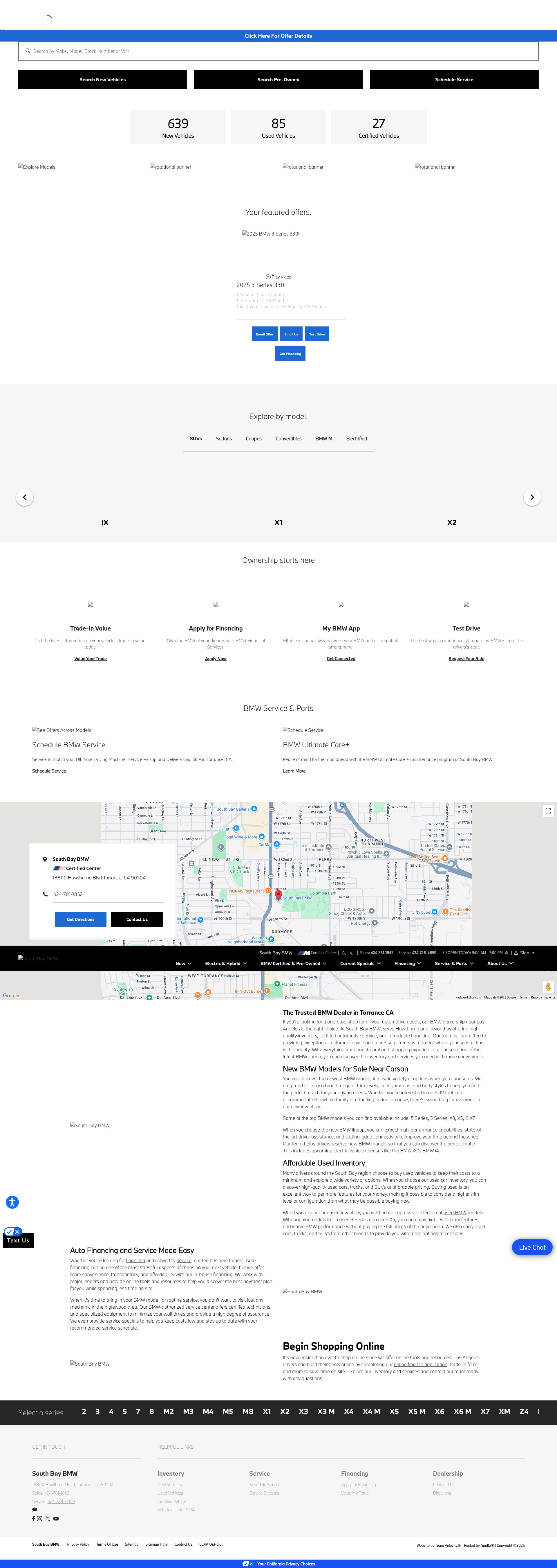 Screenshot of www.southbaybmw.com