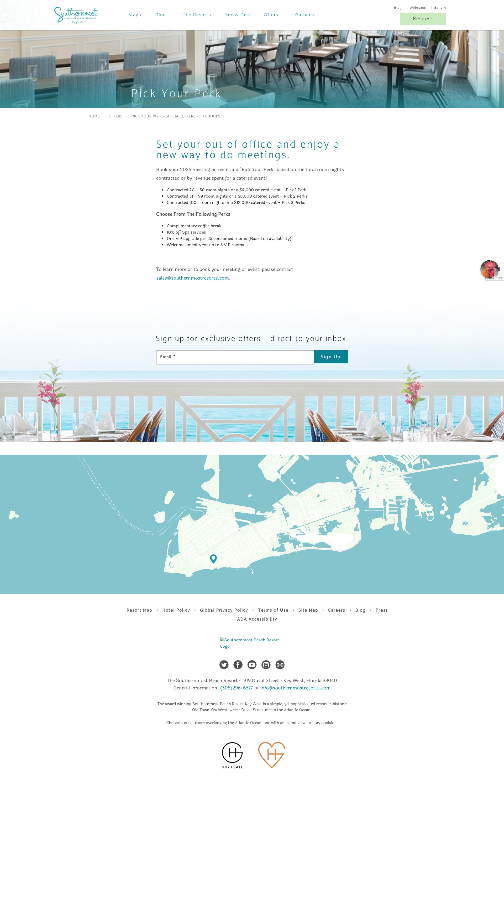 Screenshot of www.southernmostbeachresort.com