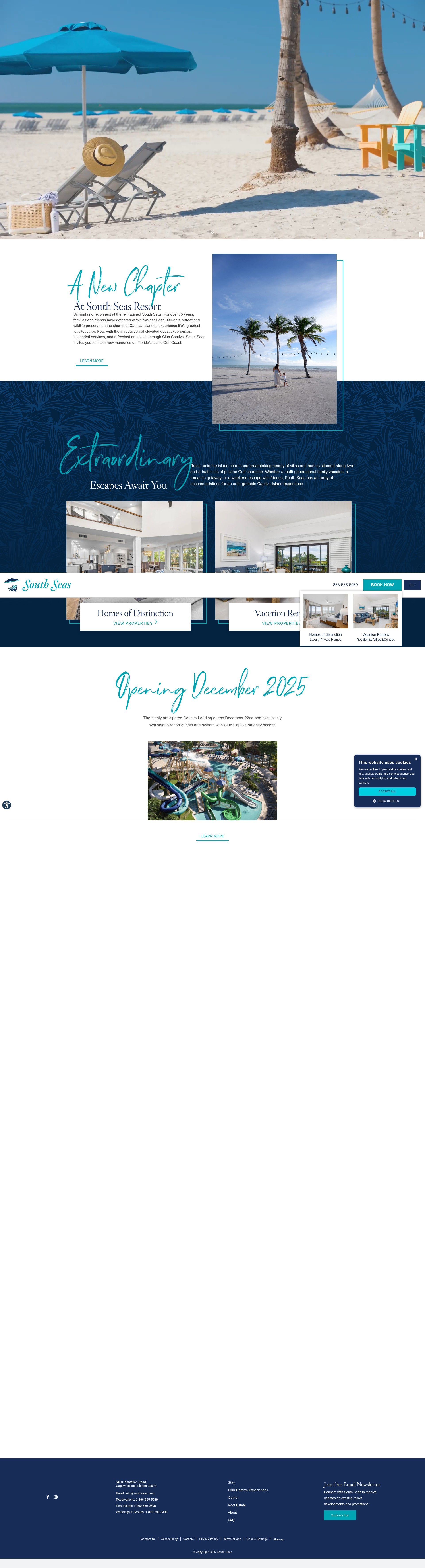 Screenshot of www.southseas.com