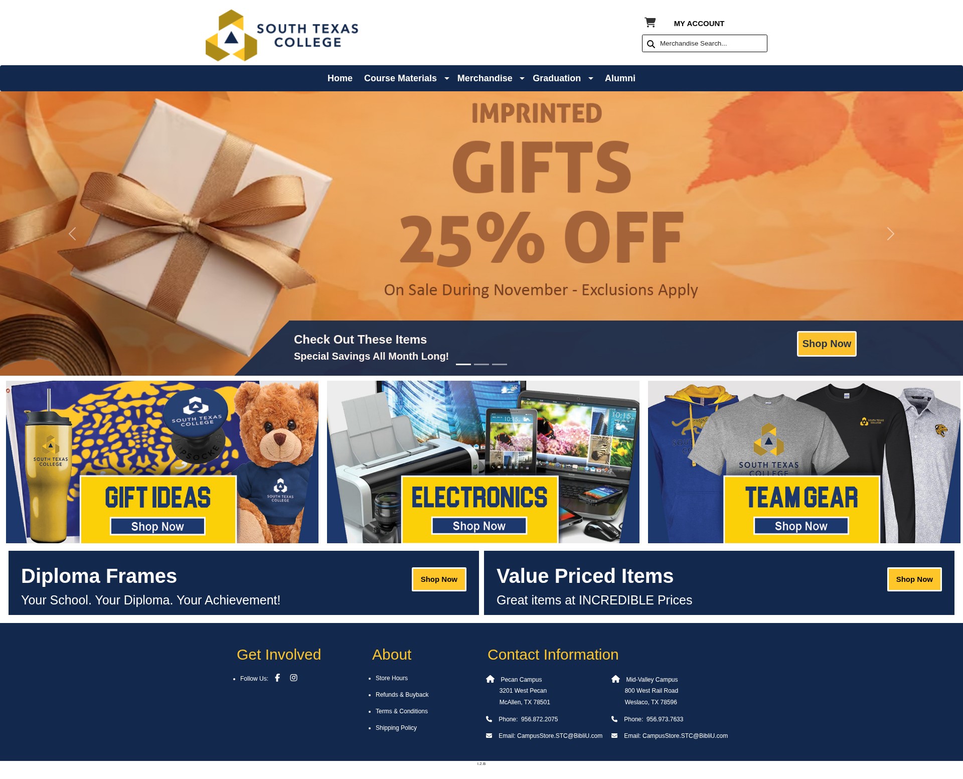 Screenshot of www.southtexascollege.edu