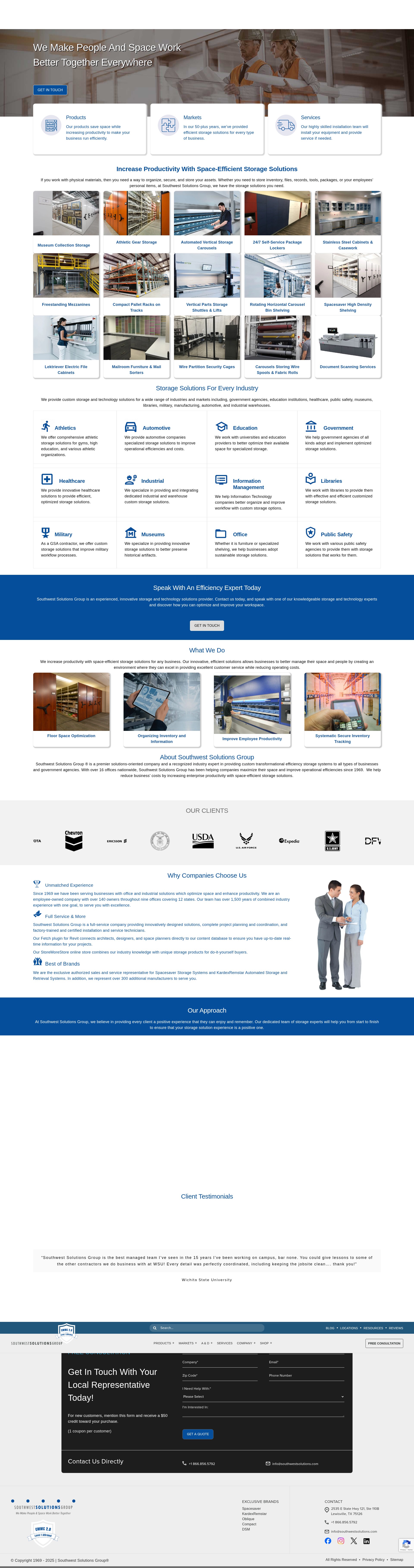 Screenshot of www.southwestsolutions.com