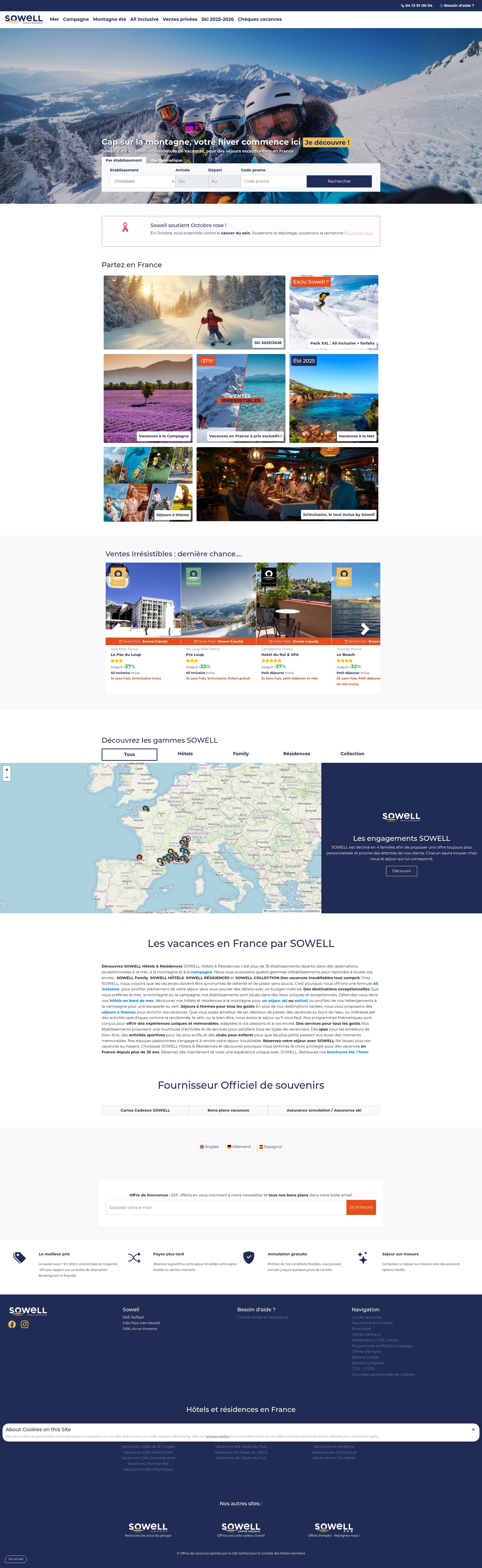 Screenshot of www.sowell.fr