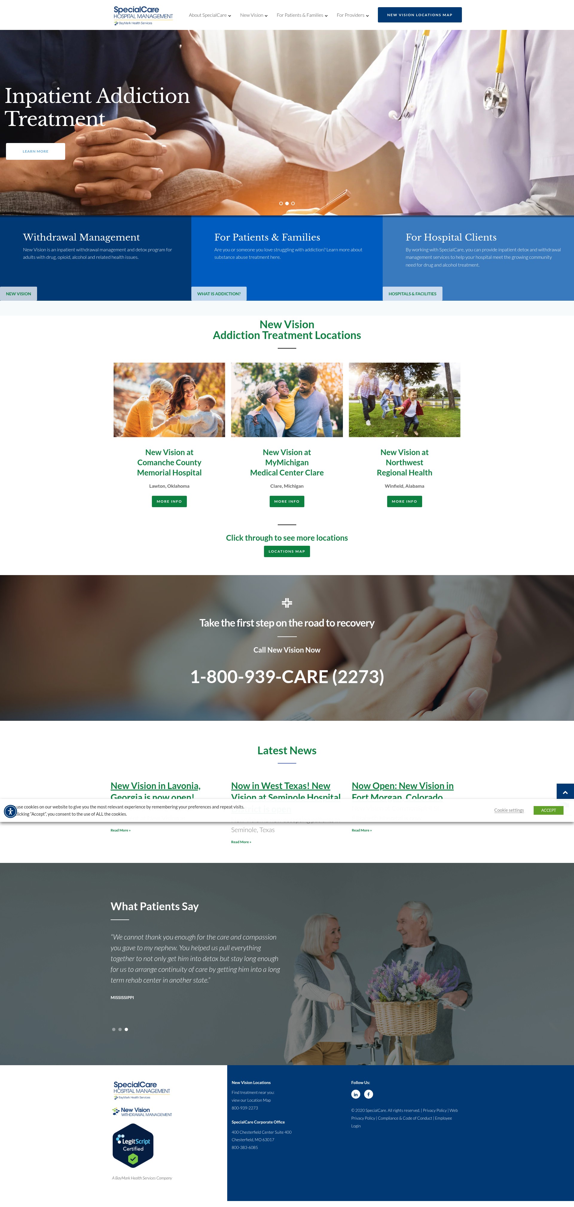 Screenshot of www.specialcarecorp.com
