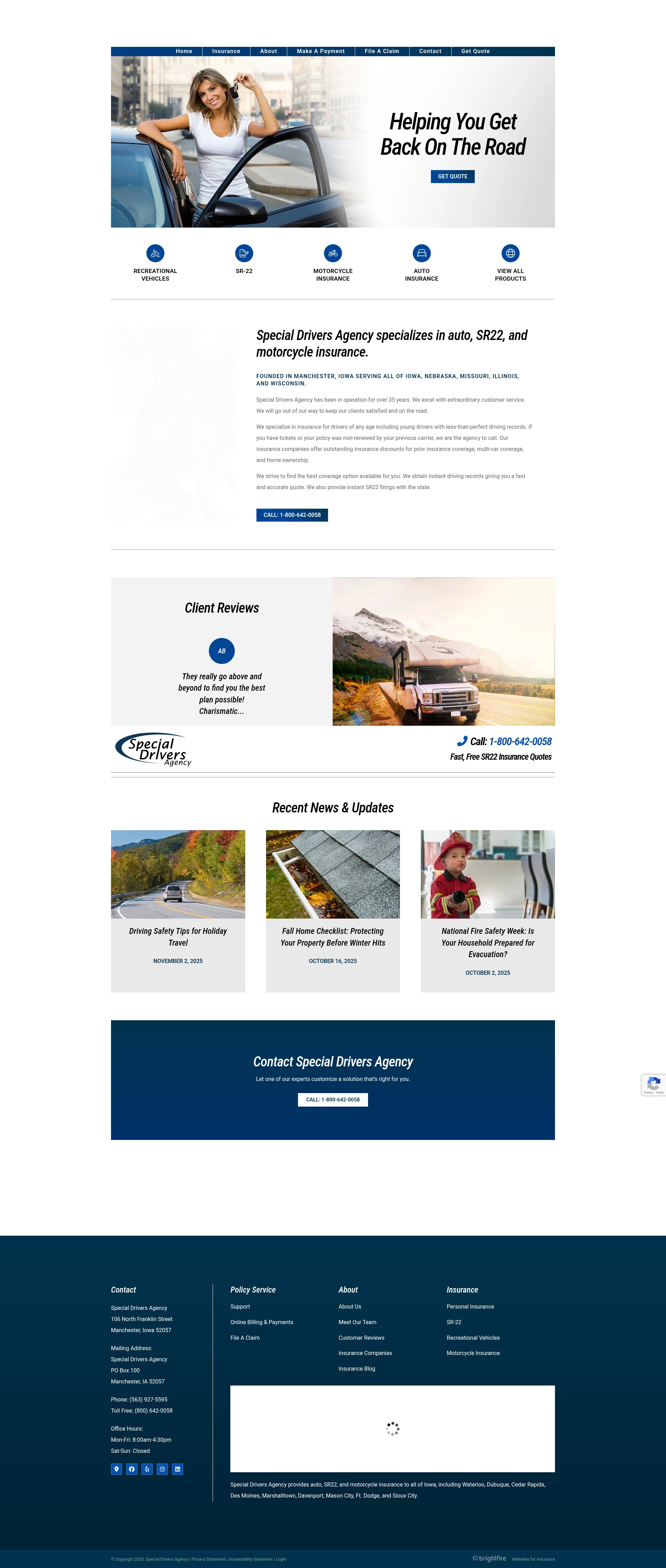 Screenshot of www.specialdrivers.com