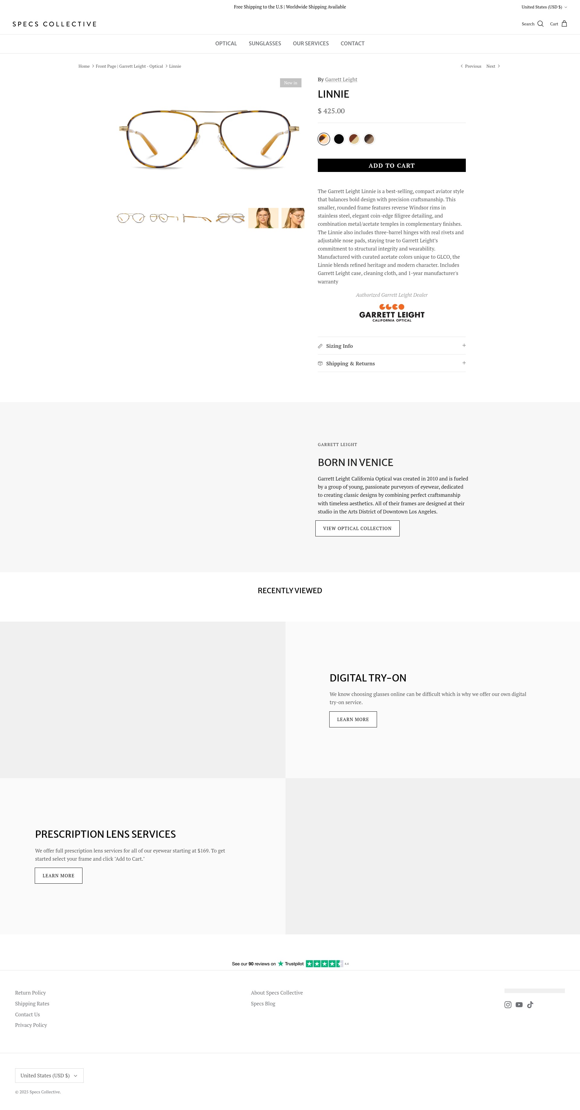 Screenshot of www.specscollective.com
