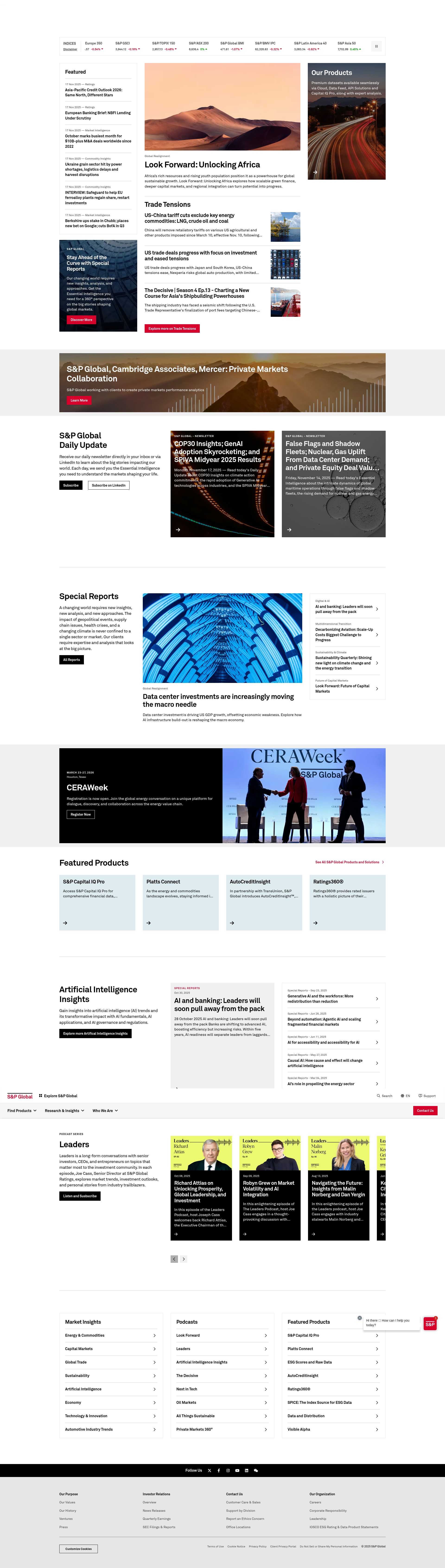 Screenshot of www.spglobal.com