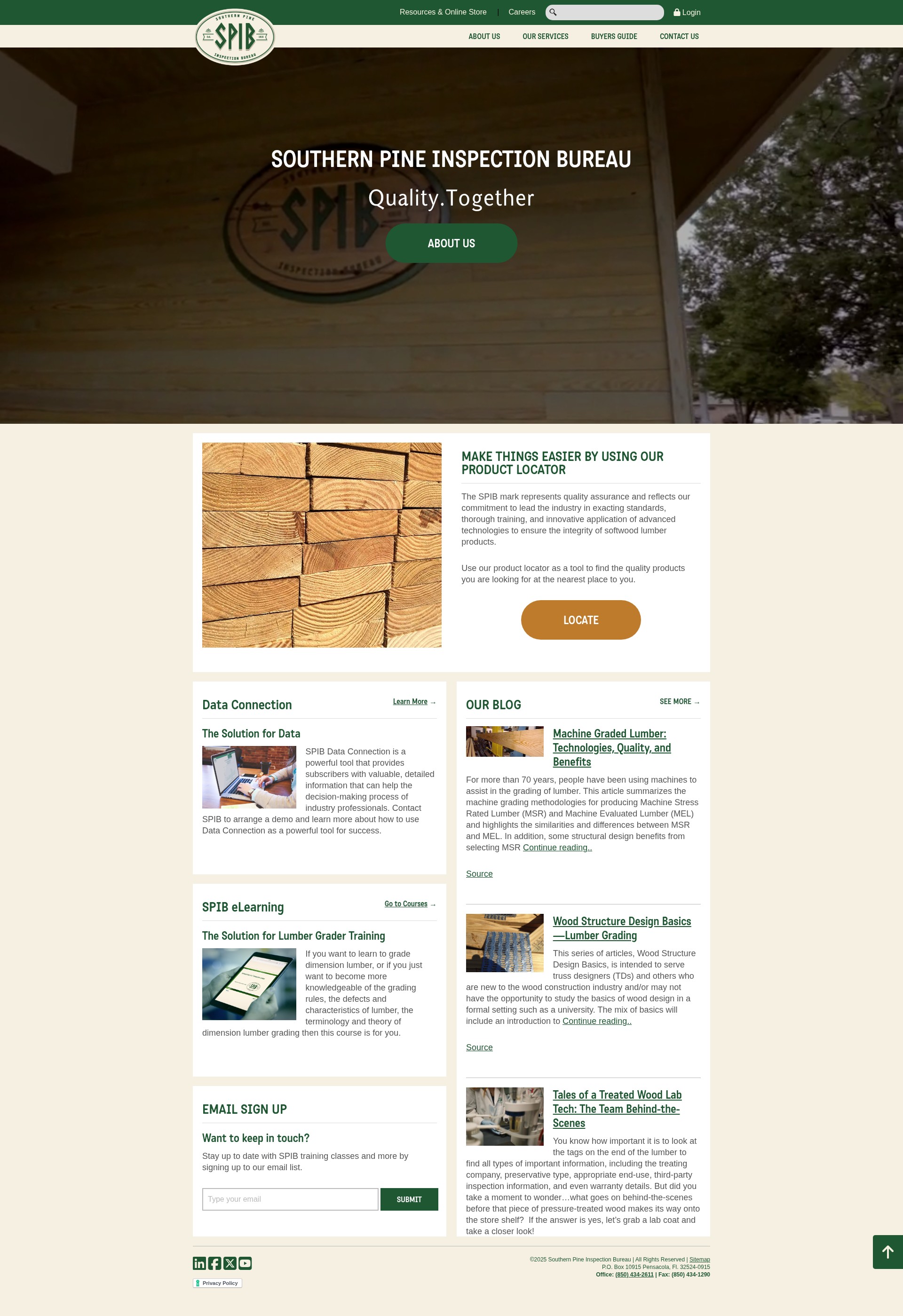Screenshot of www.spib.org