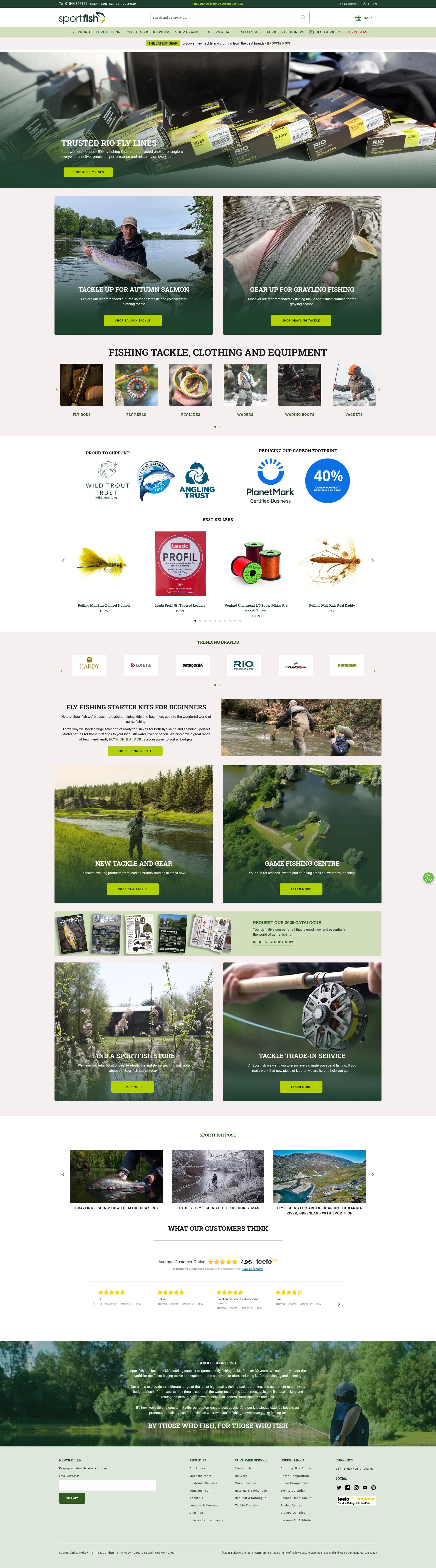 Screenshot of www.sportfish.co.uk