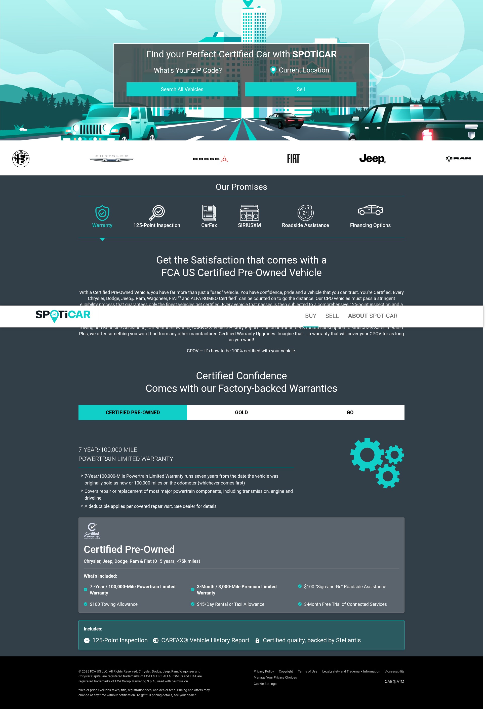 Screenshot of www.spoticar.com