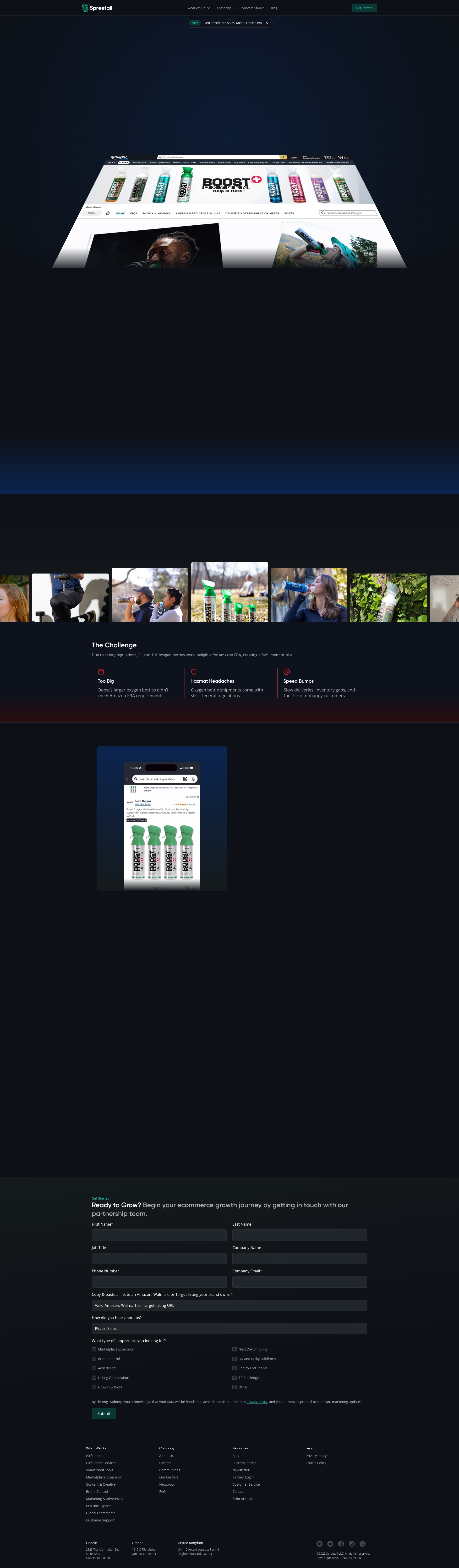 Screenshot of www.spreetail.com