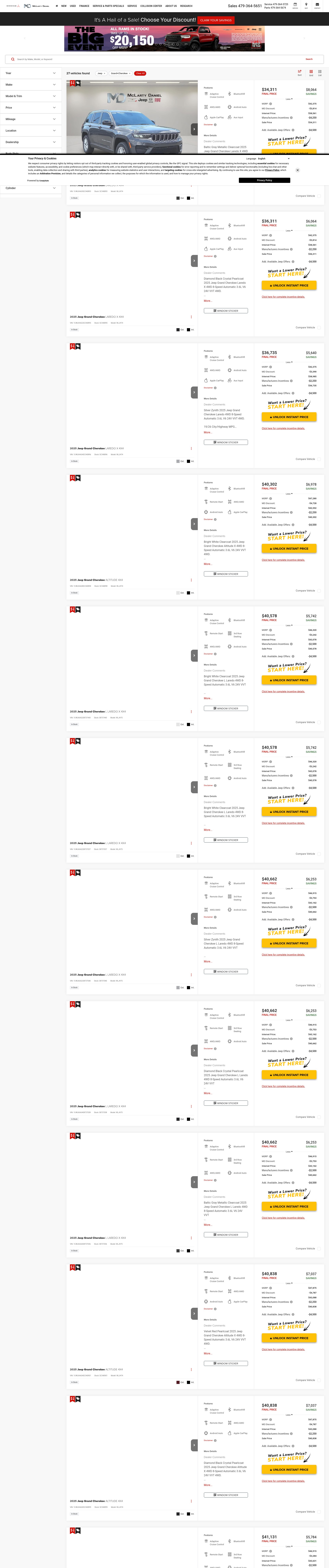 Screenshot of www.springdalecdjr.com