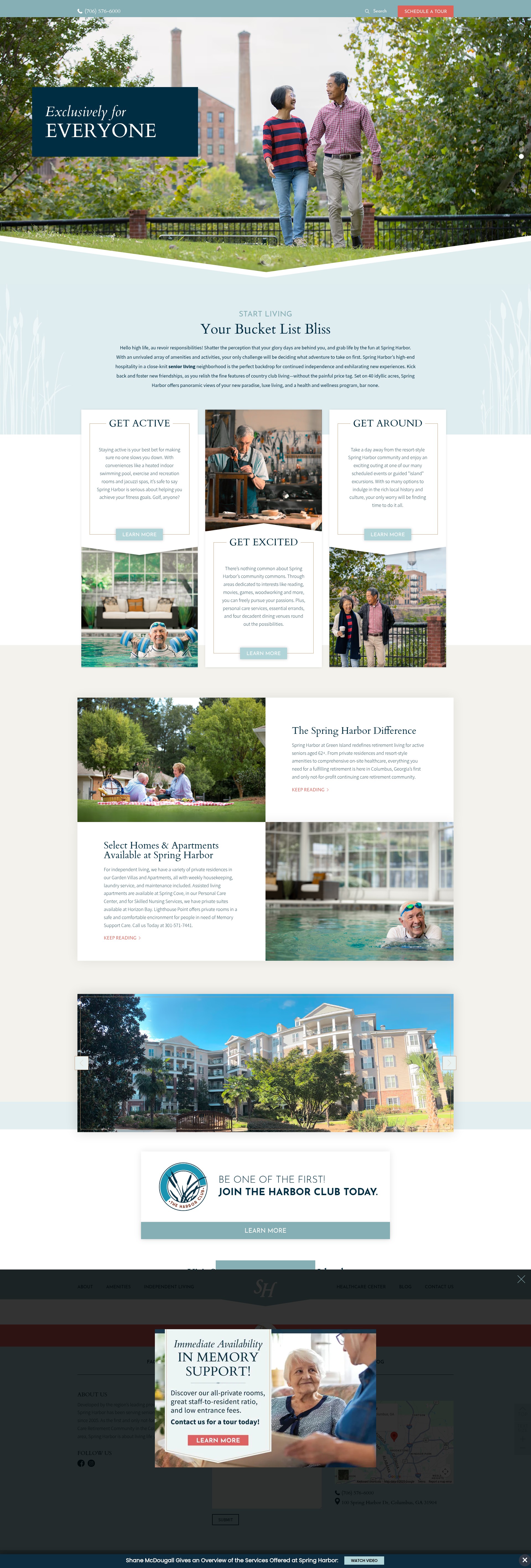 Screenshot of www.springharborseniorliving.org