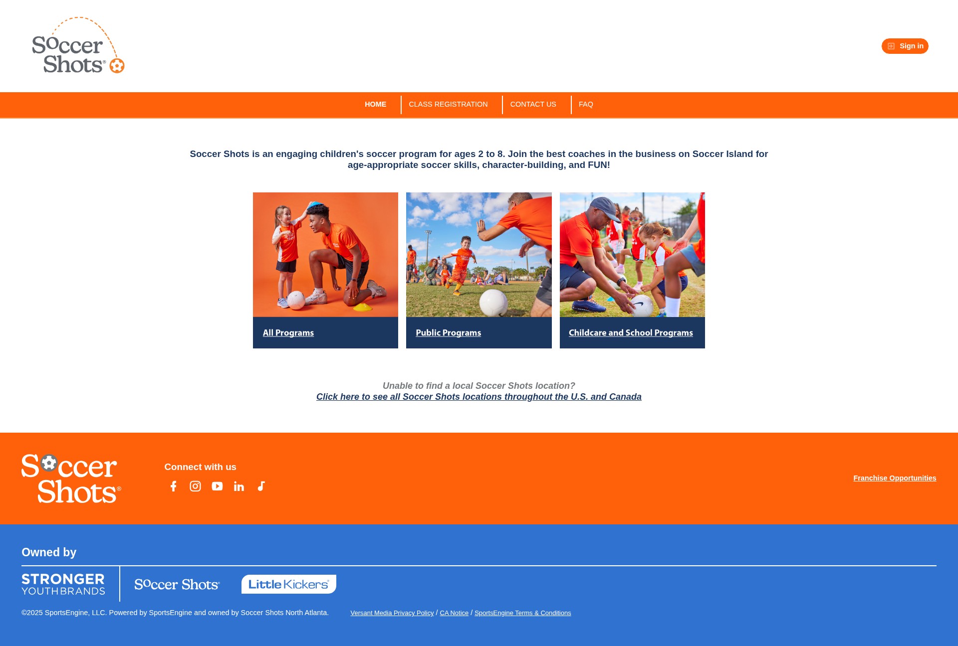 Screenshot of www.ss-northatlanta.soccershots.com
