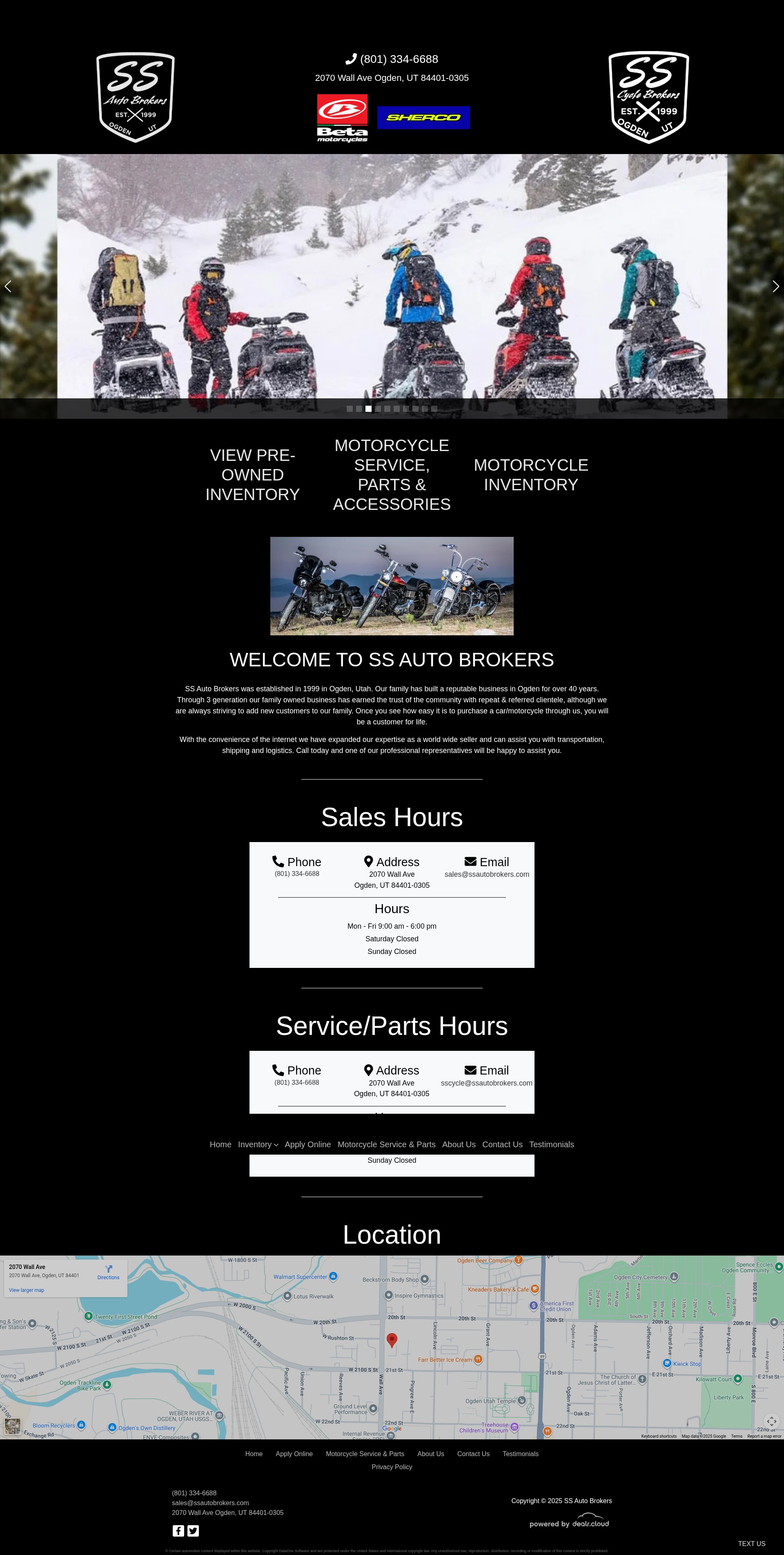 Screenshot of www.ssautobrokers.com
