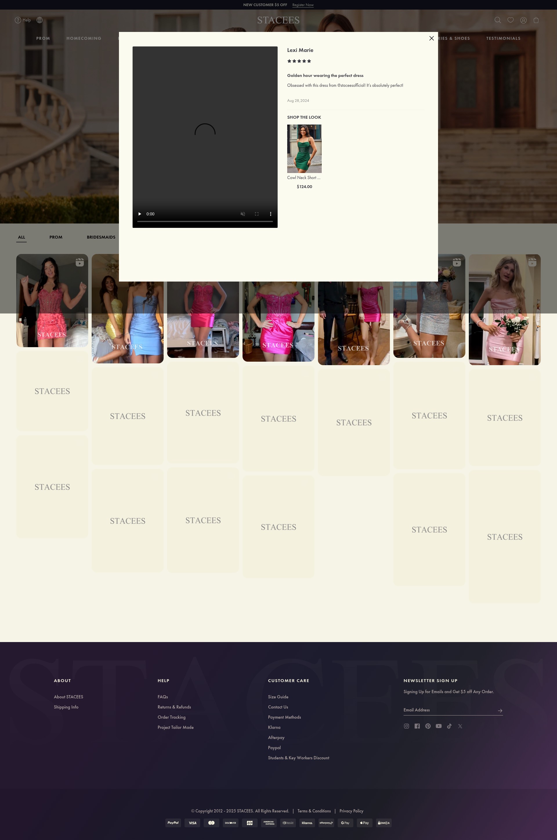 Screenshot of www.stacees.com