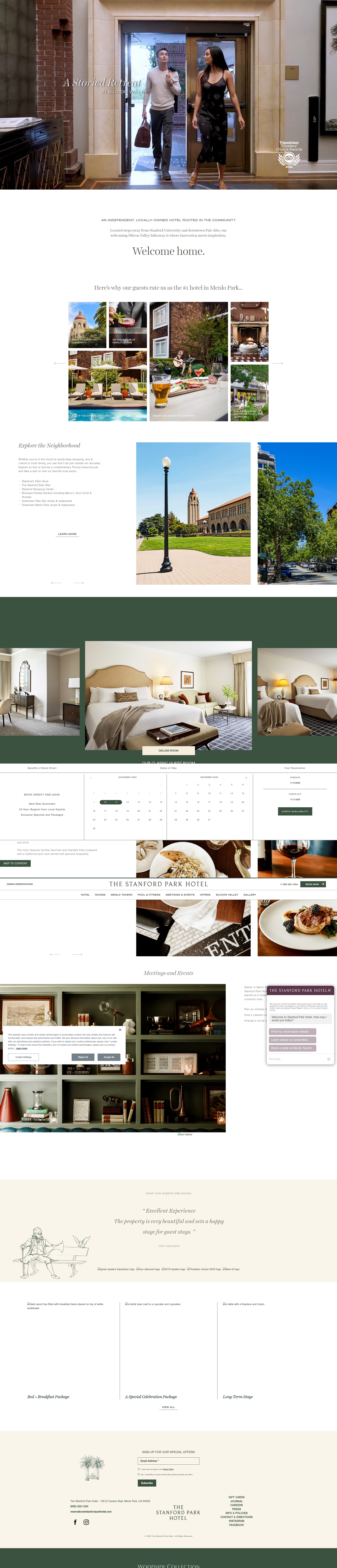 Screenshot of www.stanfordparkhotel.com