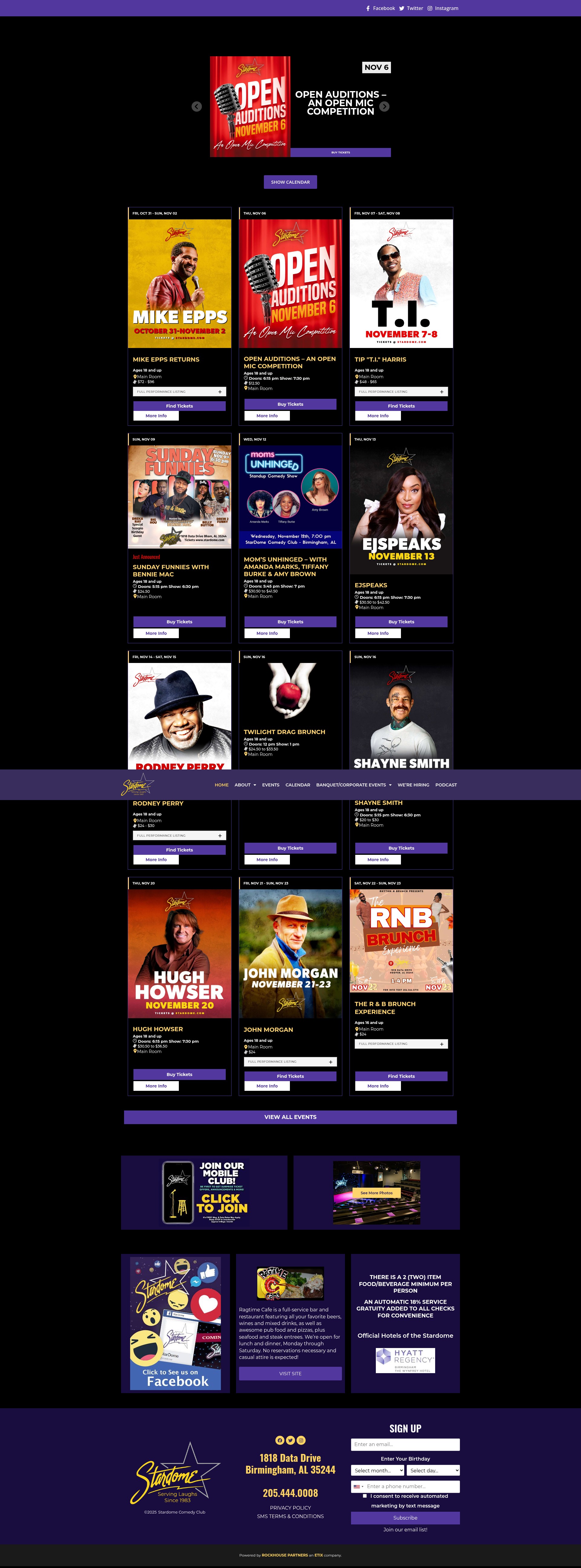 Screenshot of www.stardome.com