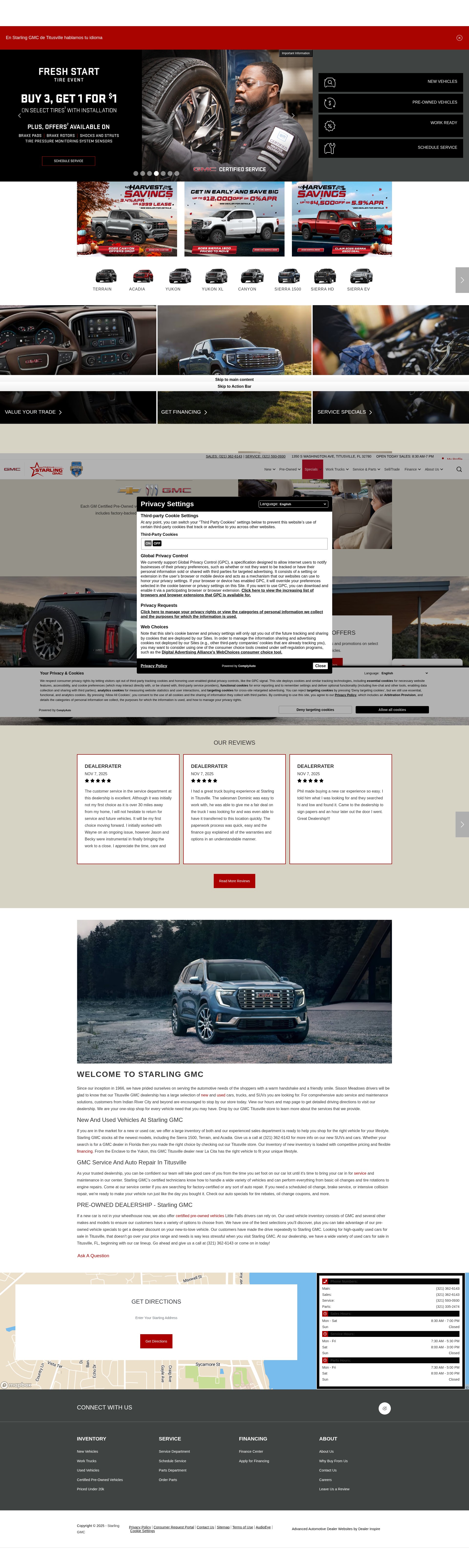 Screenshot of www.starling-gmc.com