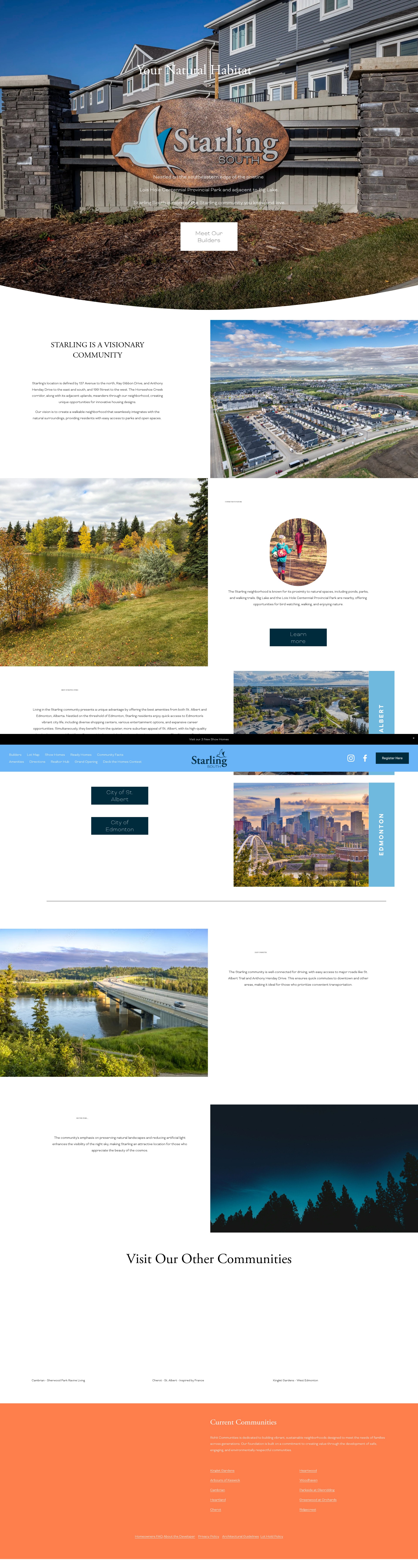 Screenshot of www.starlingsouth.ca